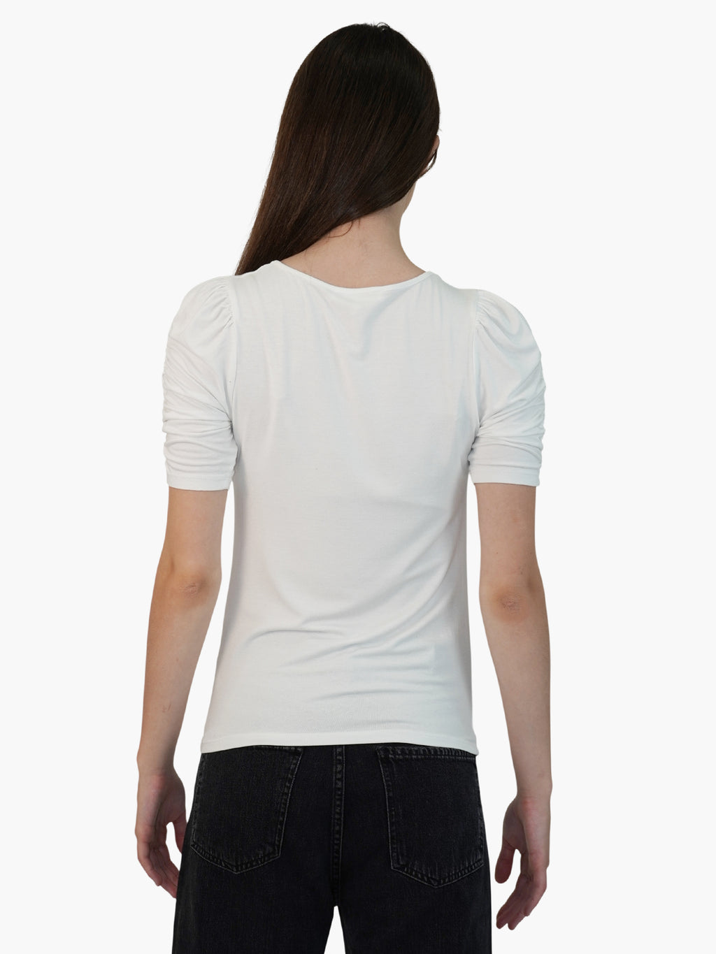 Keyhole Ruched Top