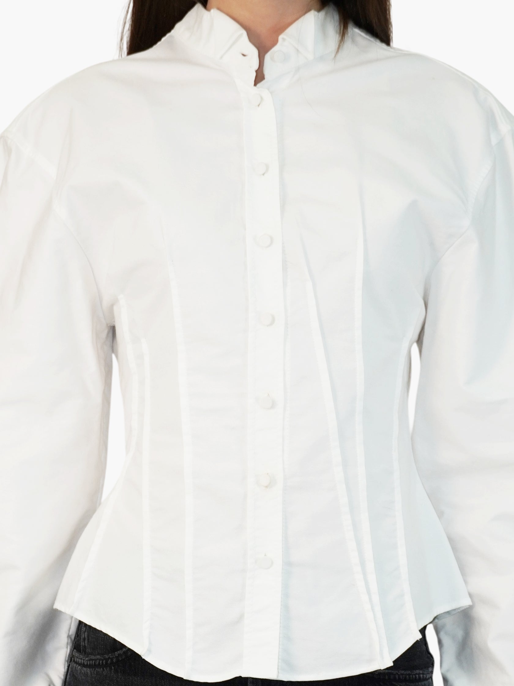 Darted Button-Up Top