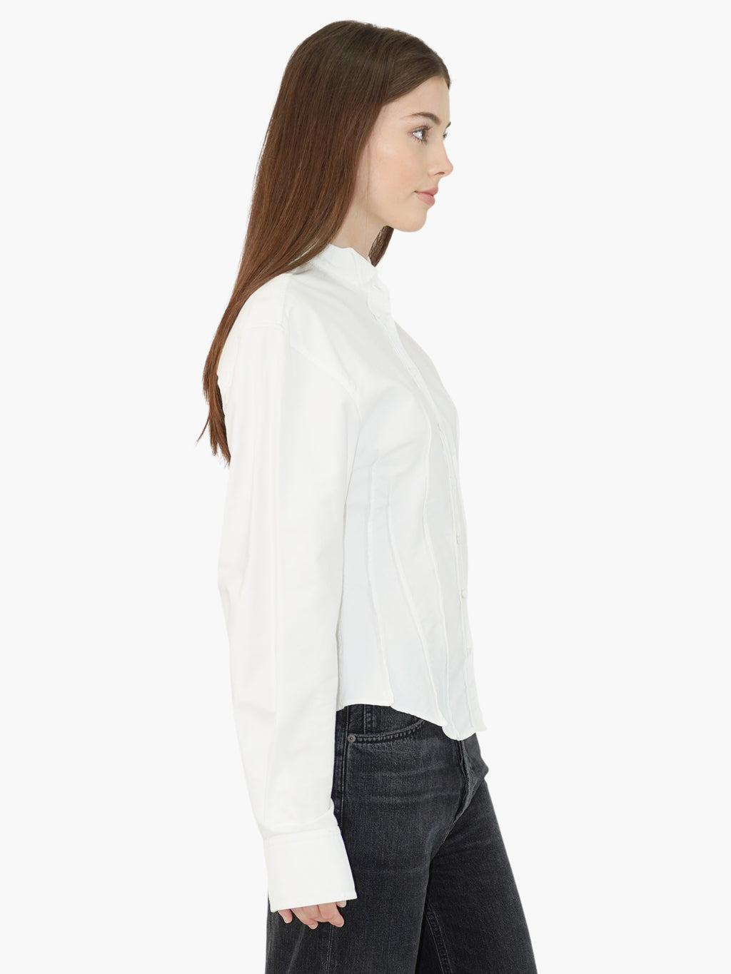 Darted Button-Up Top
