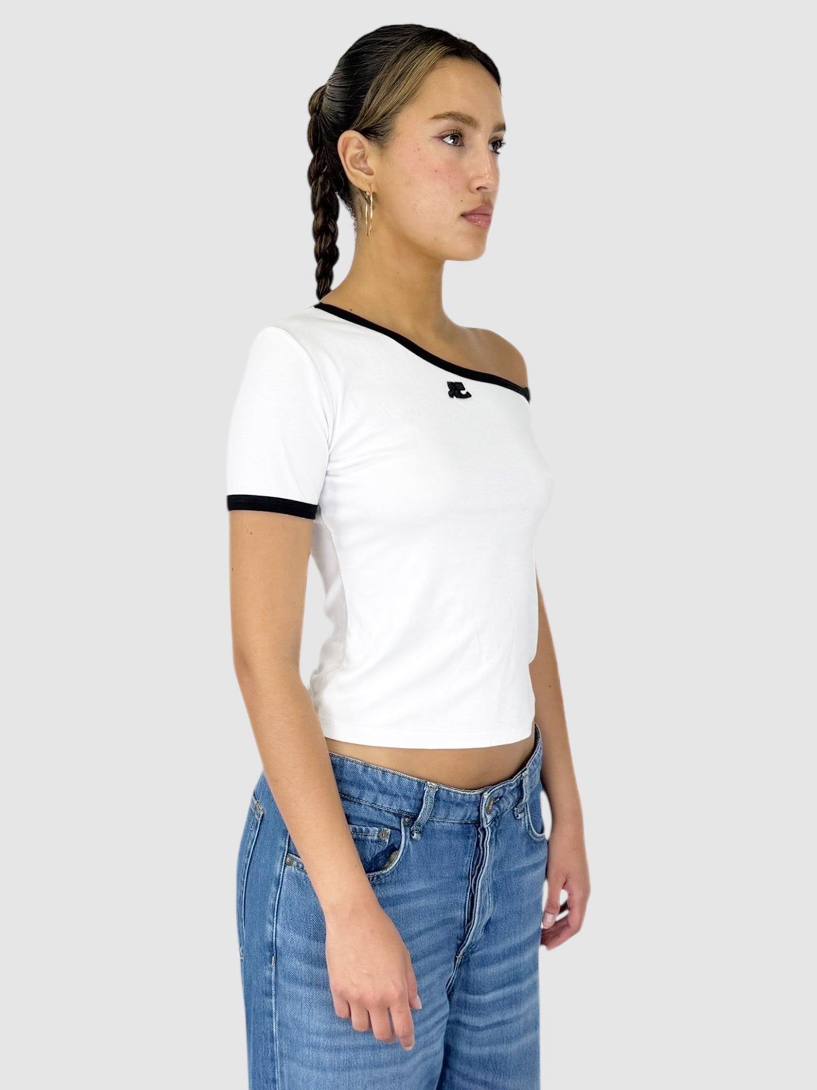 Slant Shoulder Top
