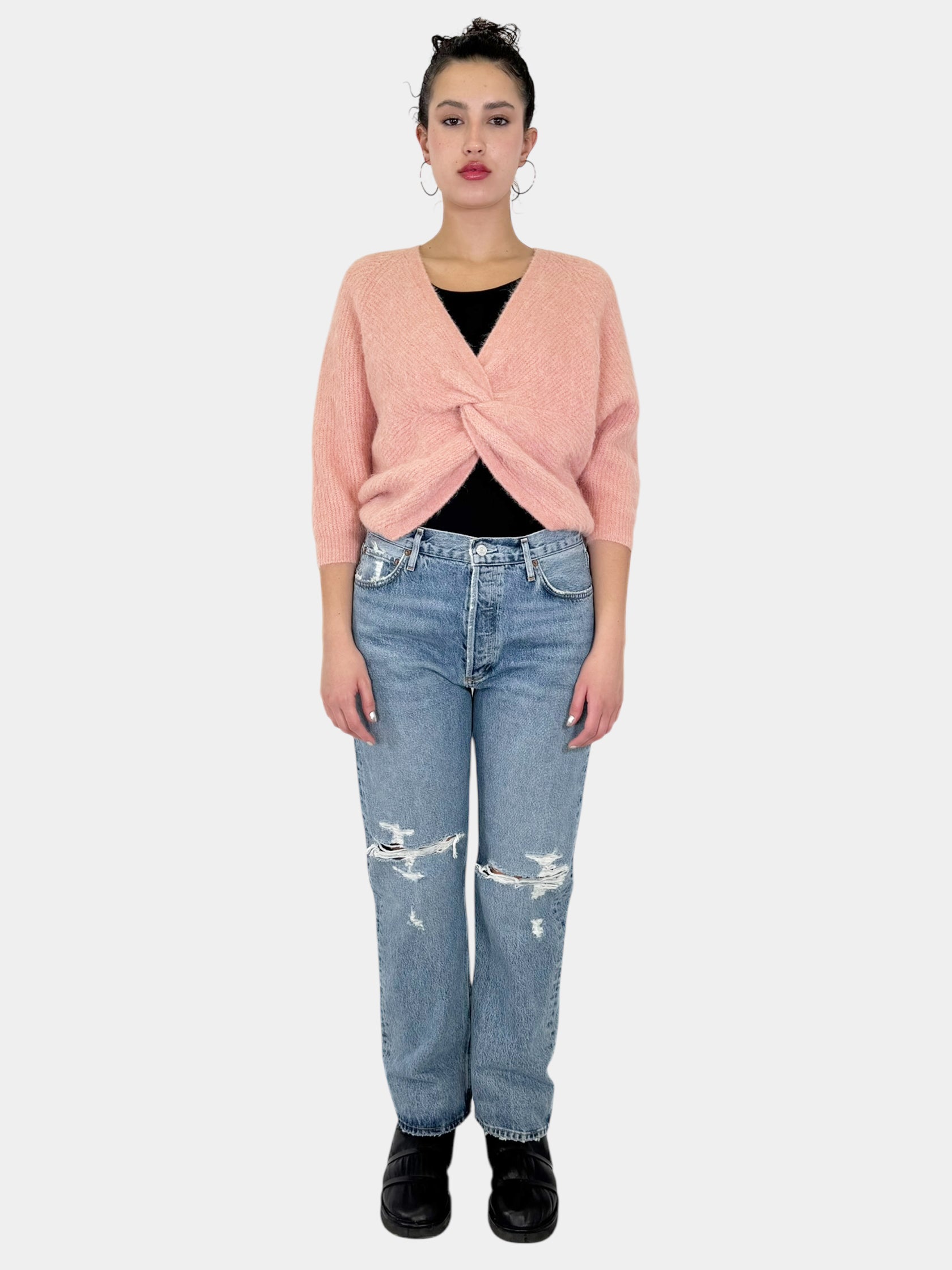 Knot Twist Alpaca Sweater