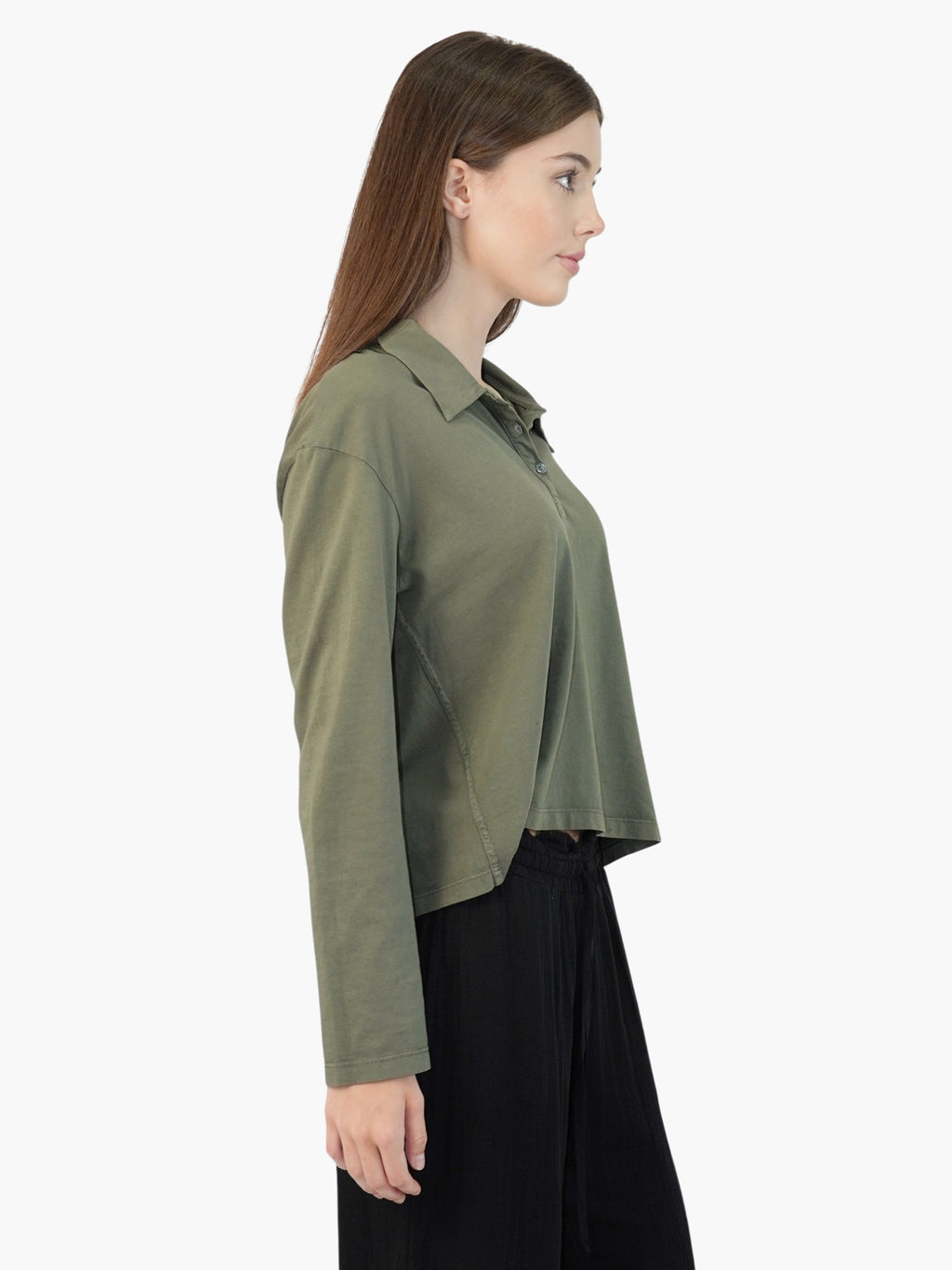 Polo Button-Up Top