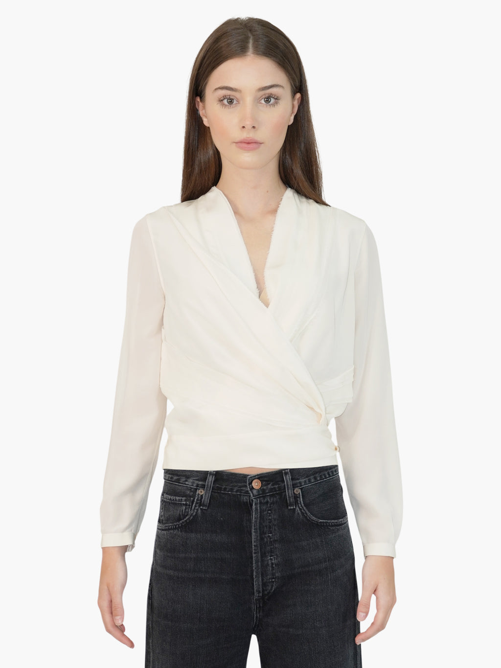Silk Wrap Top