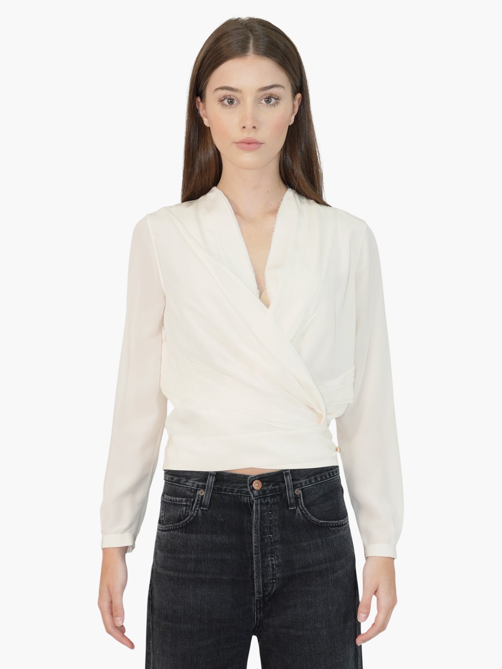 Silk Wrap Top