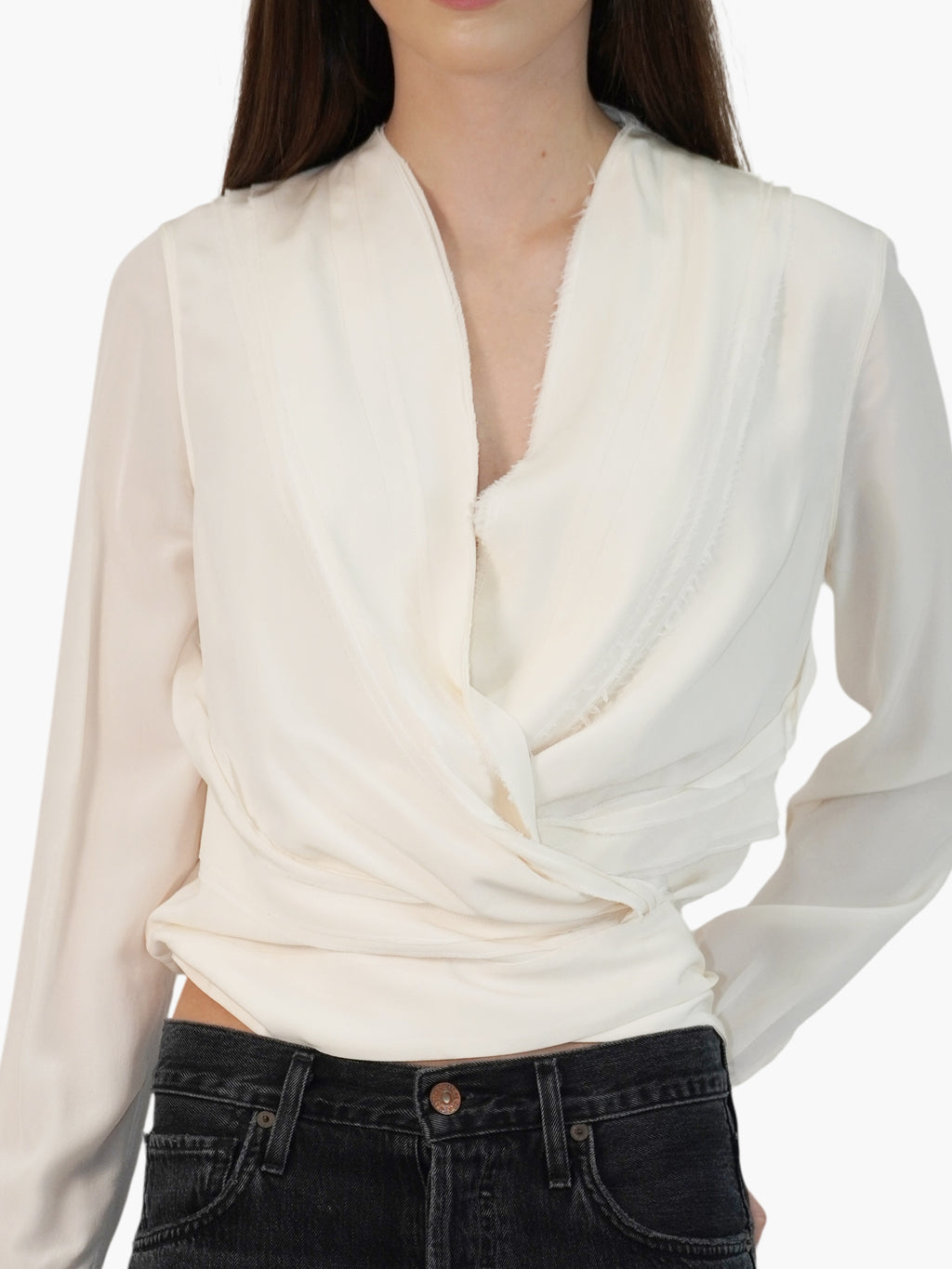Silk Wrap Top