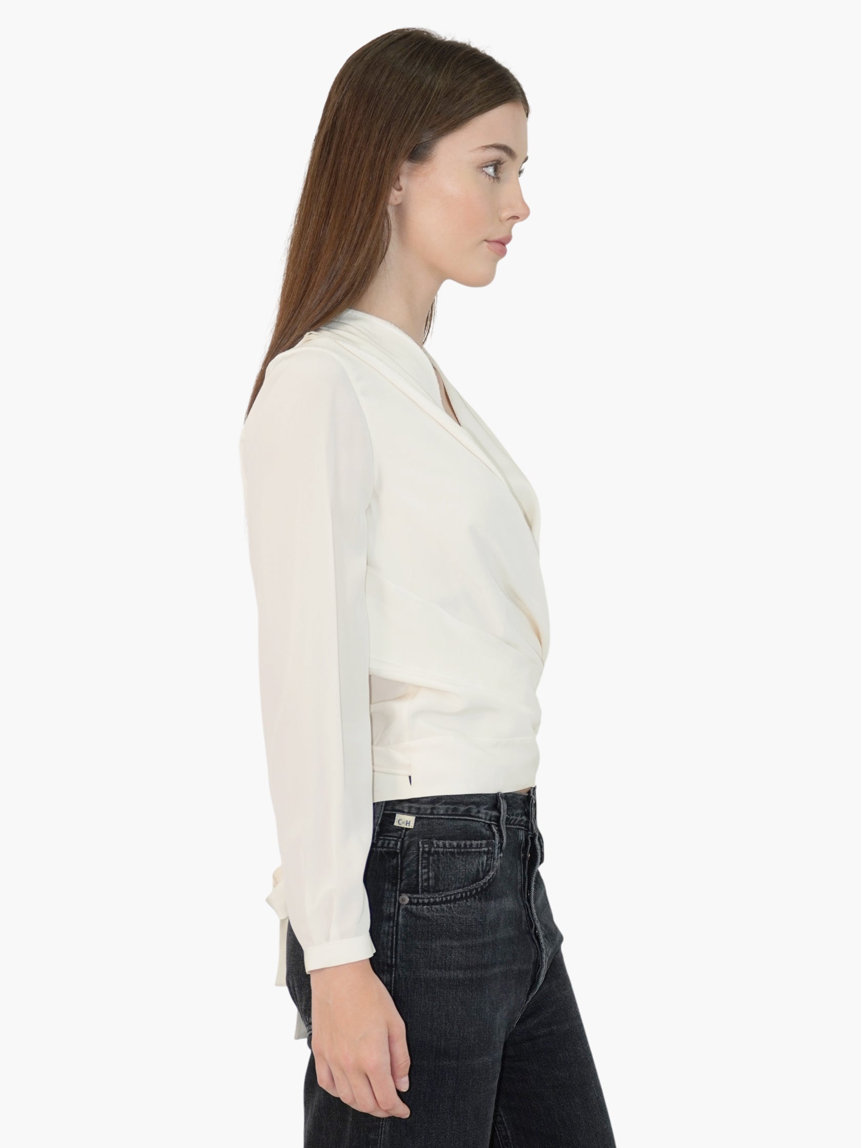 Silk Wrap Top