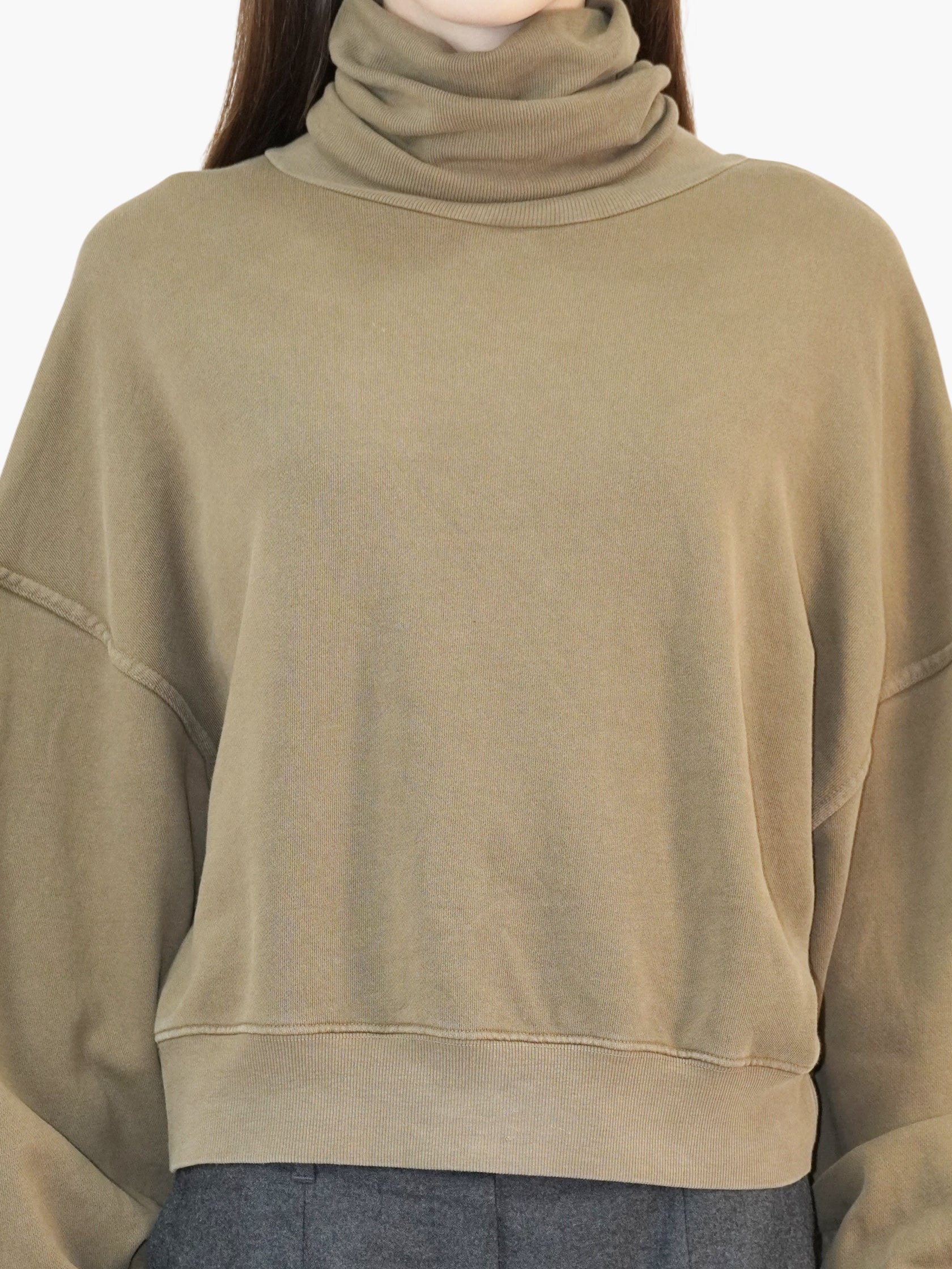 Balloon Sleeve Turtleneck Sweater