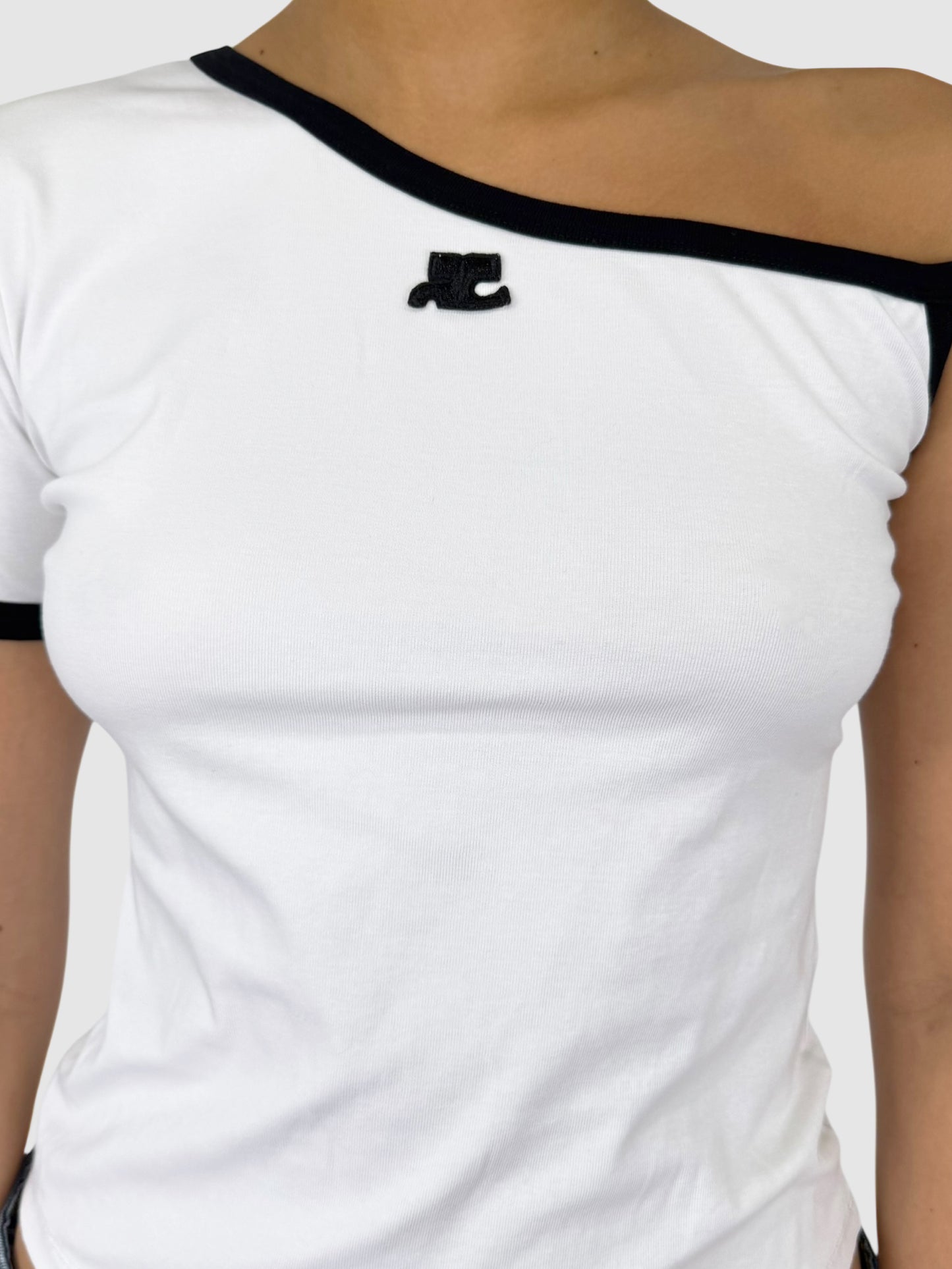 Slant Shoulder Top