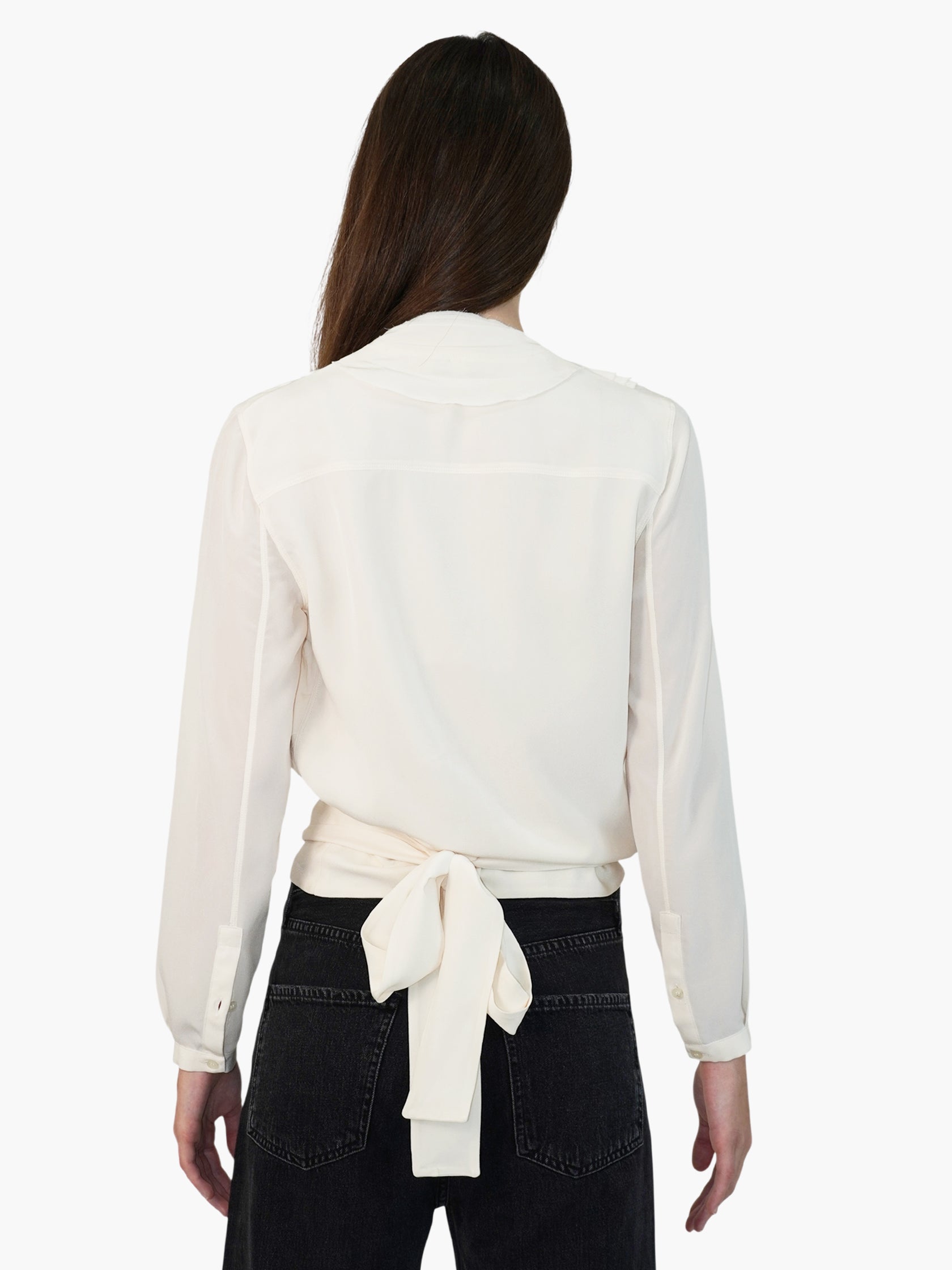 Silk Wrap Top