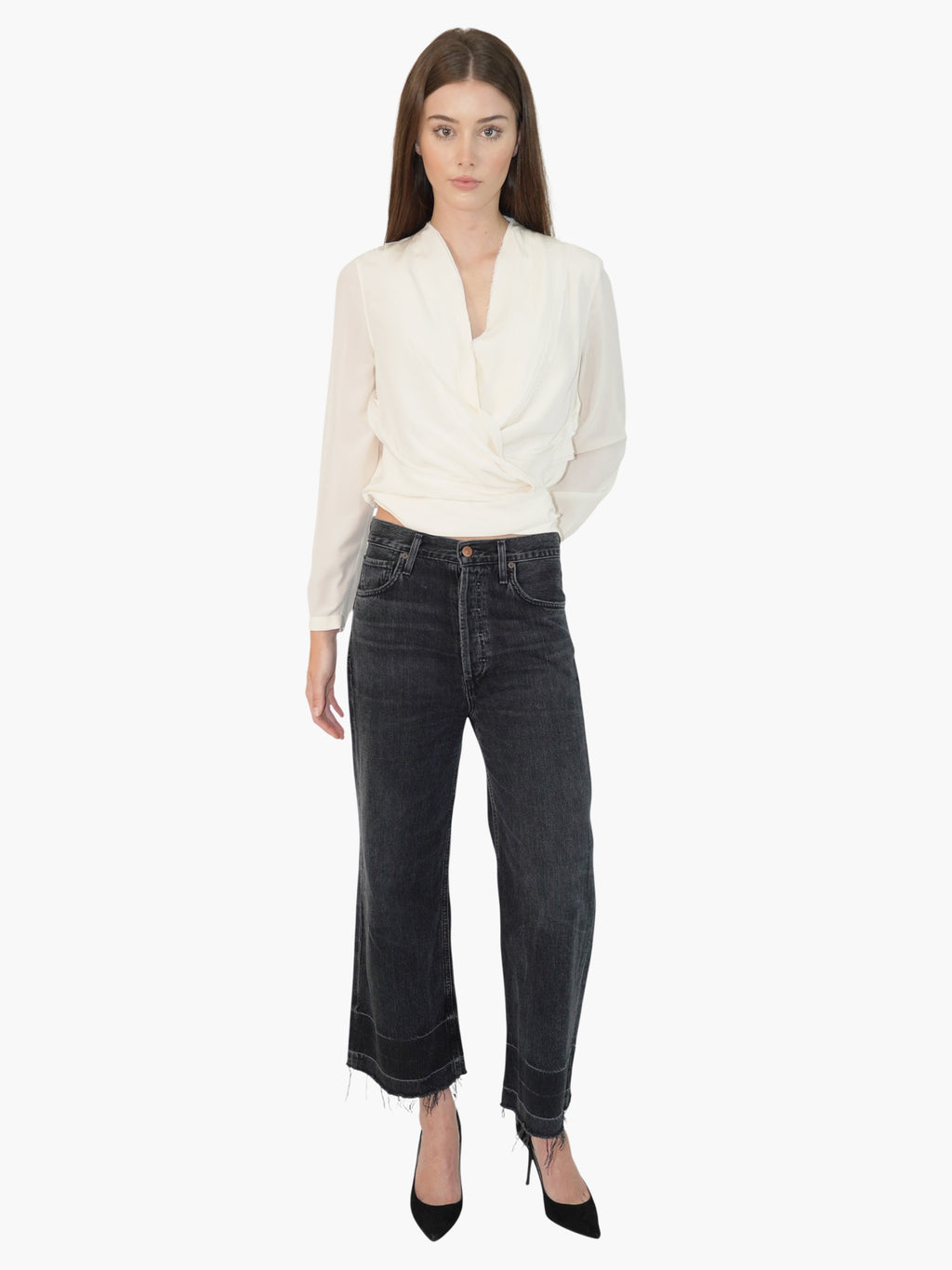 Silk Wrap Top