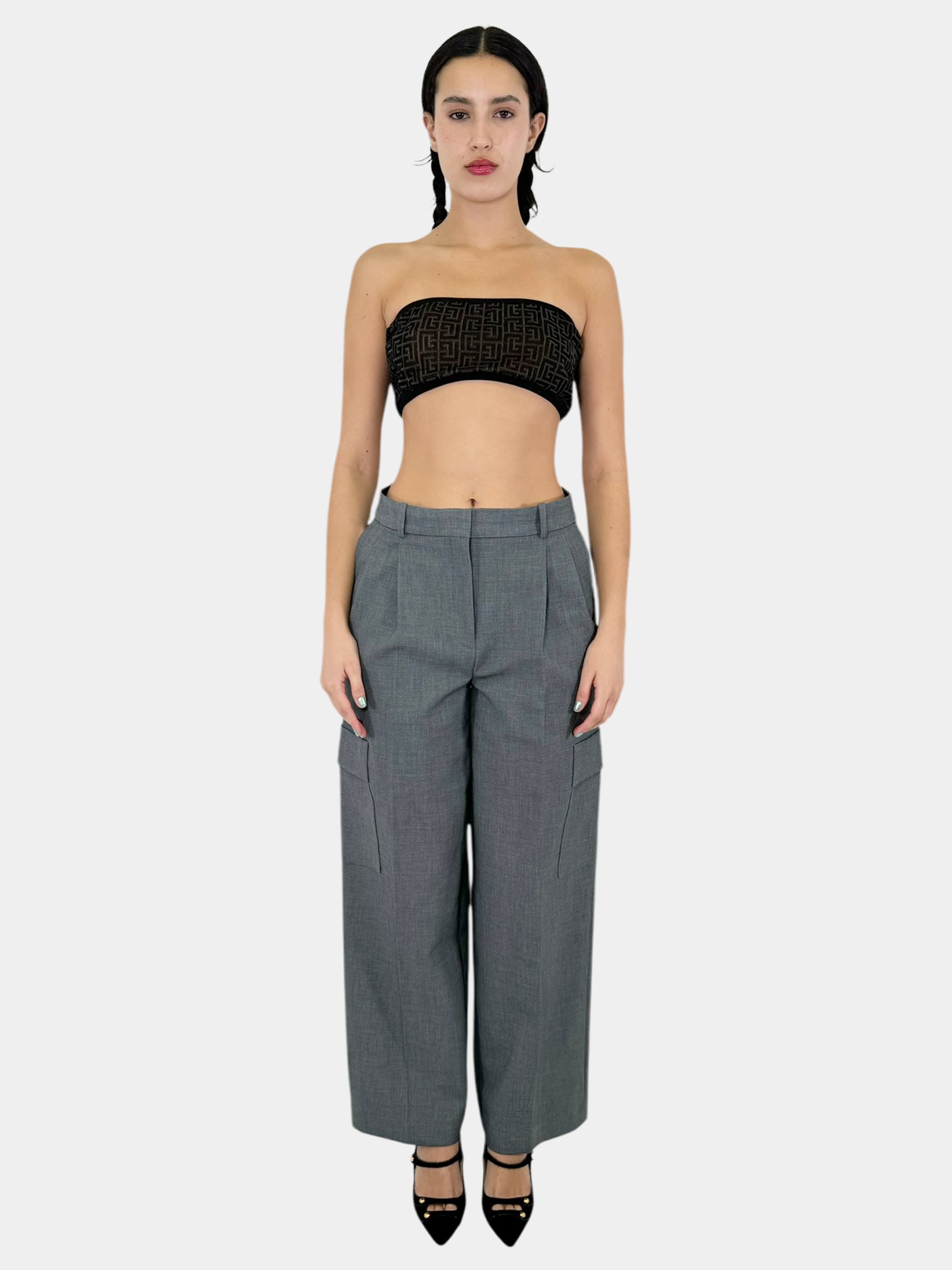 Monogram Mesh Strapless Bandeau