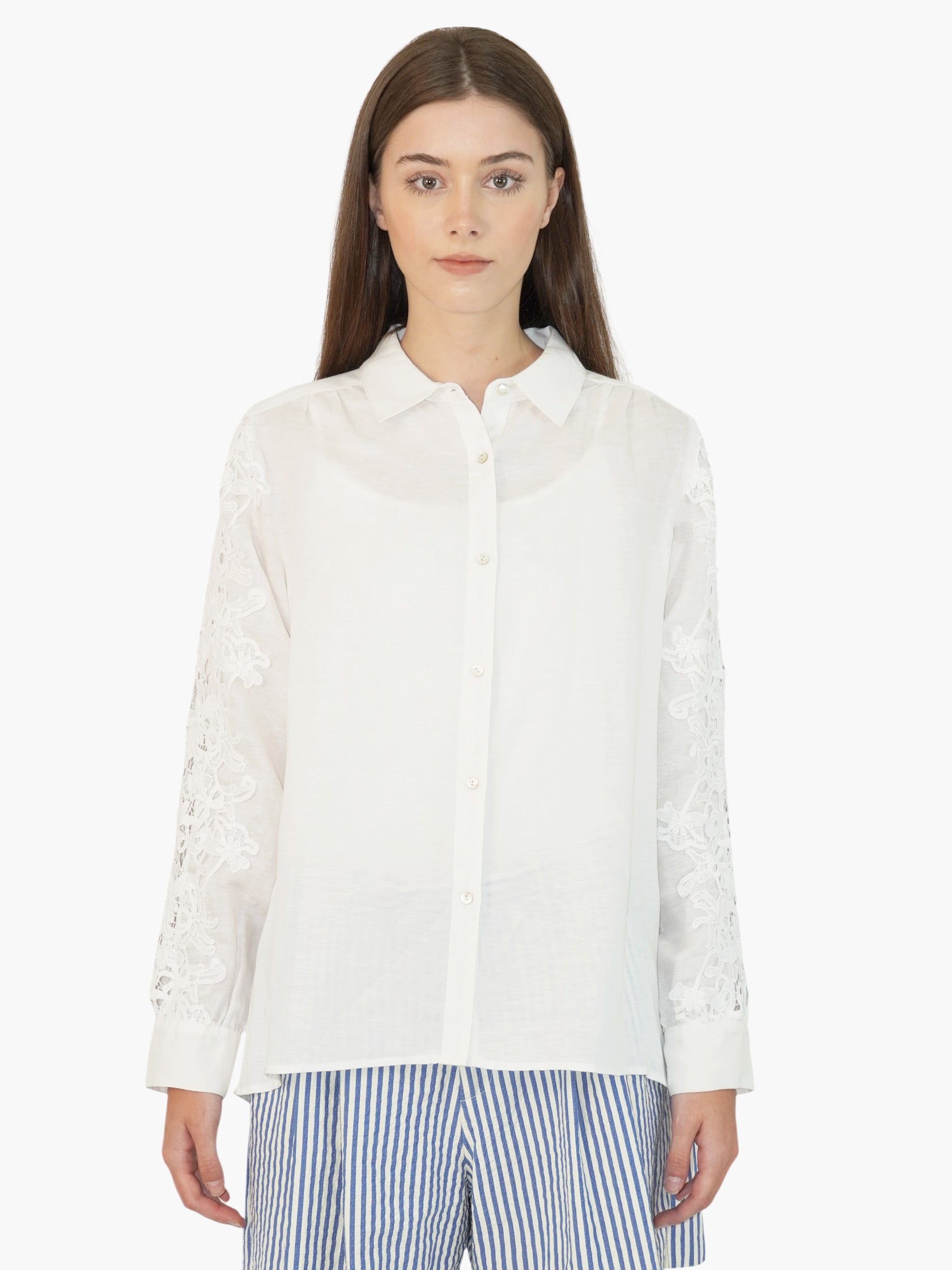 Linen Button-Up Top