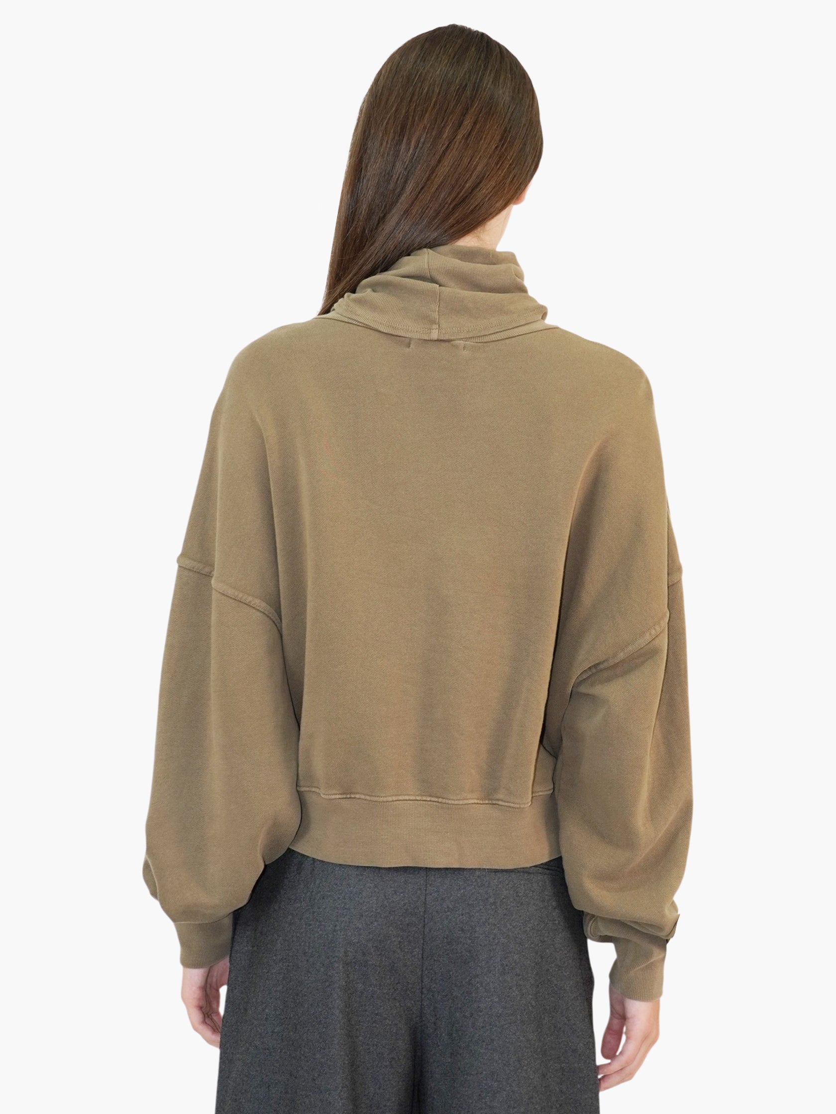 Balloon Sleeve Turtleneck Sweater