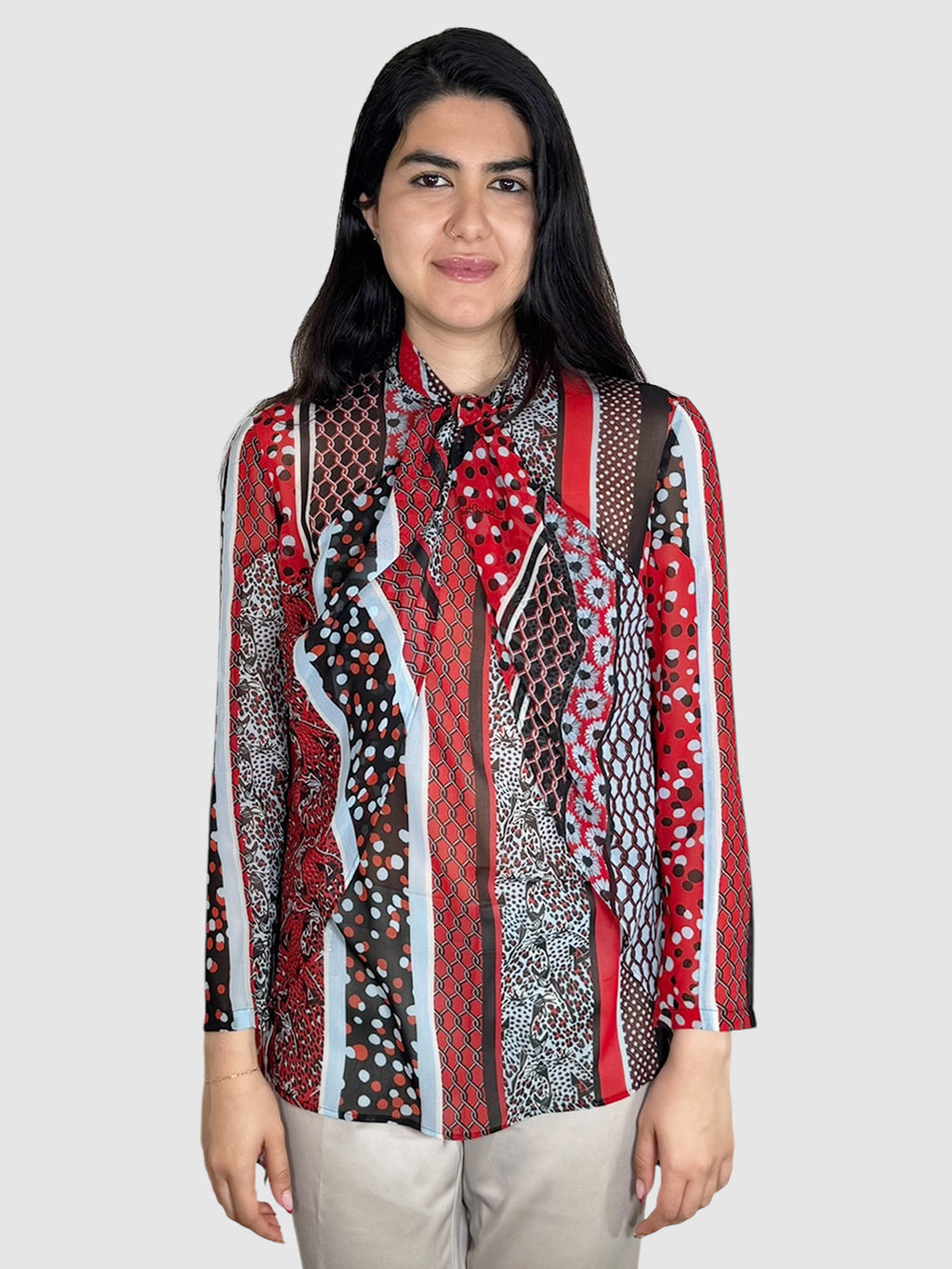 Ruffle Front Tie Top