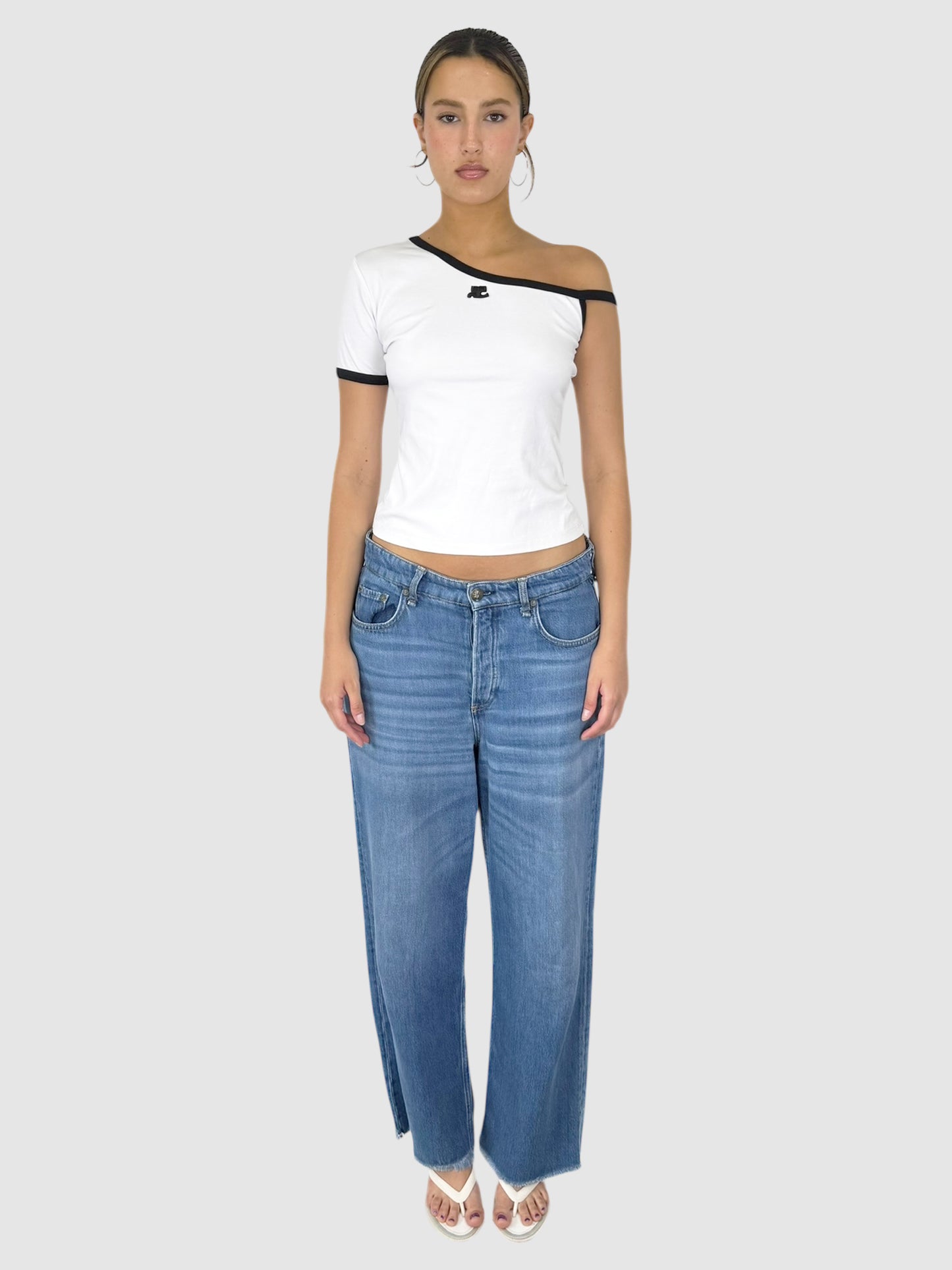 Slant Shoulder Top