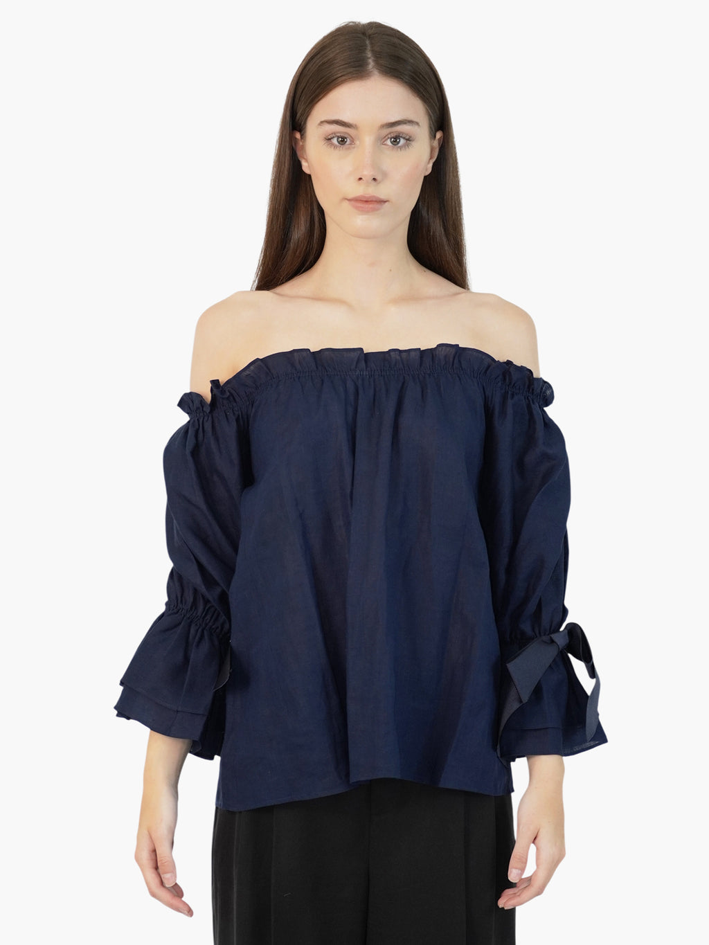 Linen Off-The-Shoulder Top