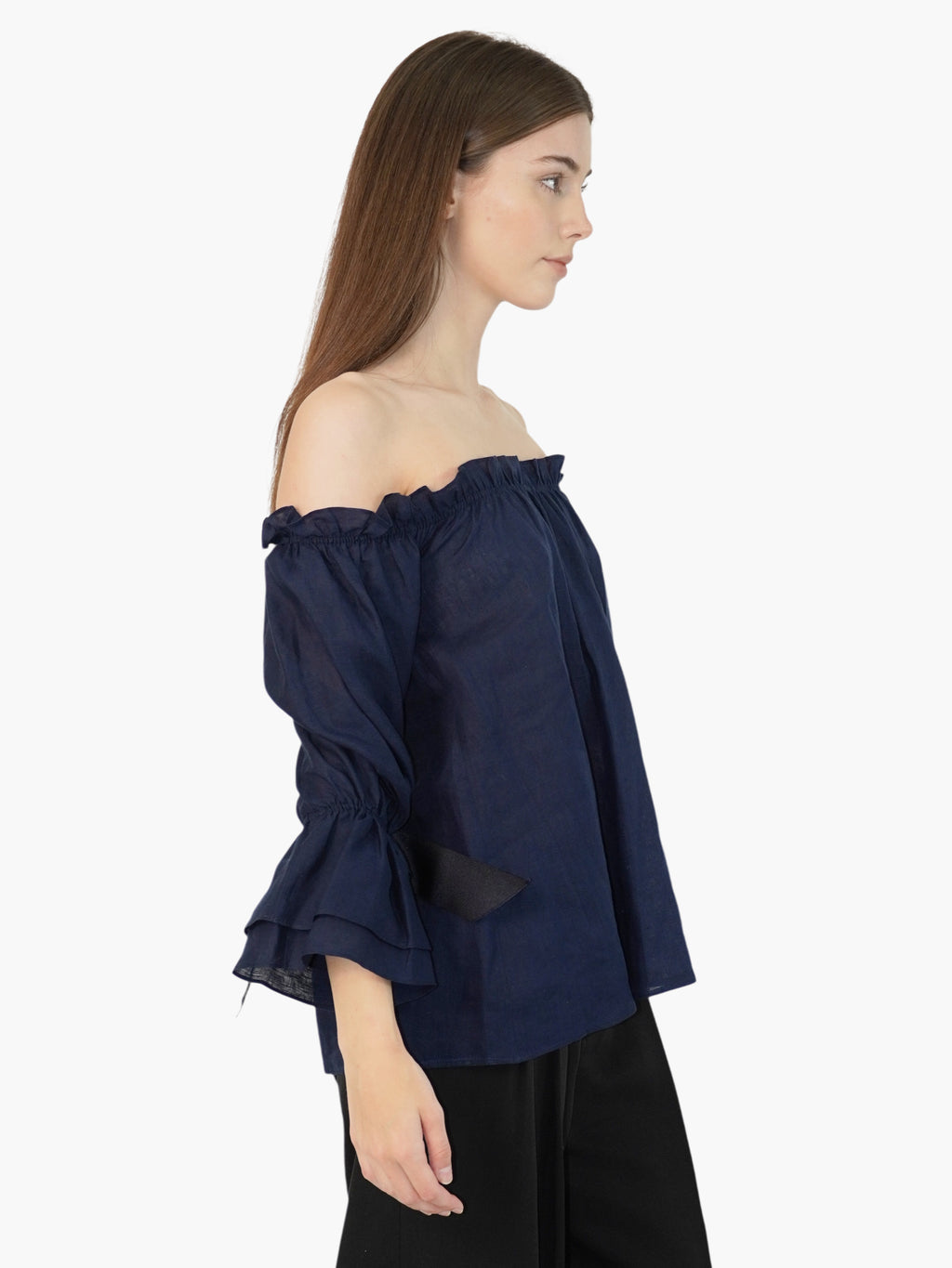 Linen Off-The-Shoulder Top