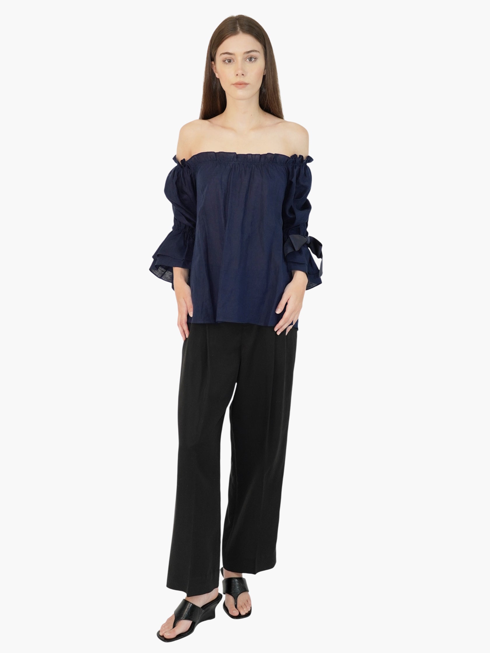 Linen Off-The-Shoulder Top