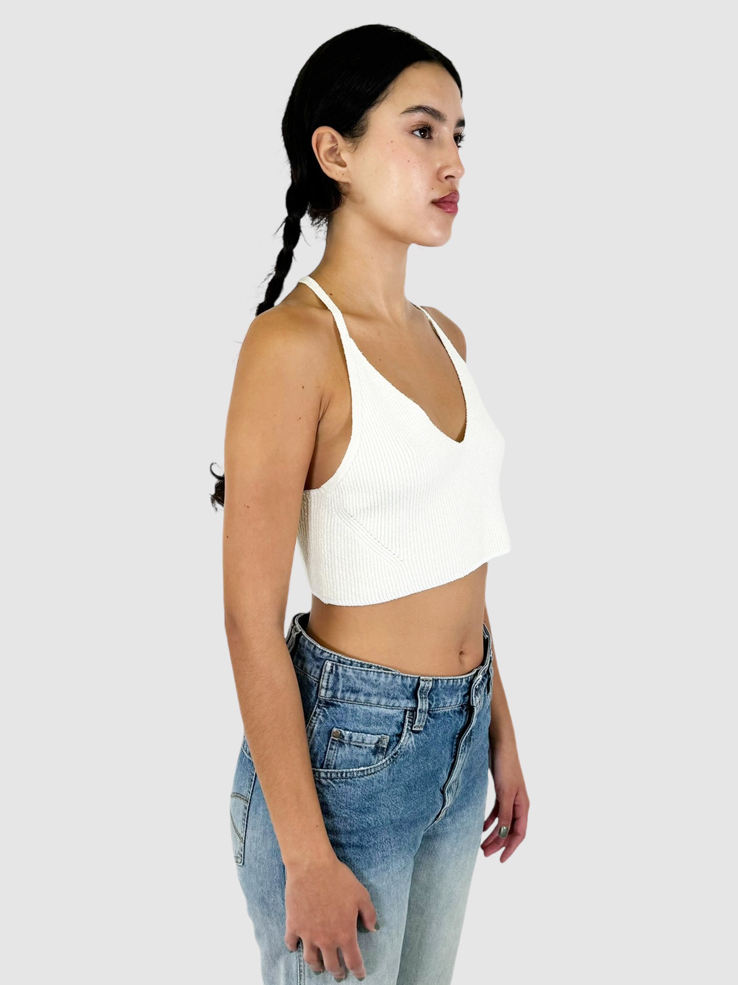 Soleil Rib Crop Top - Size L