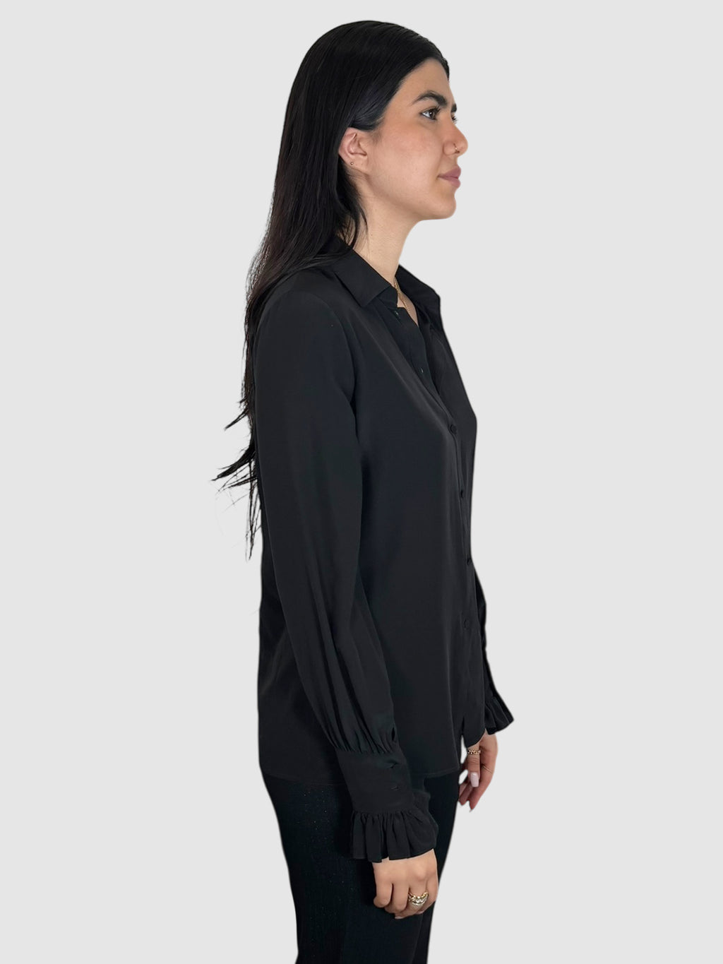 Silk Button-Up Top