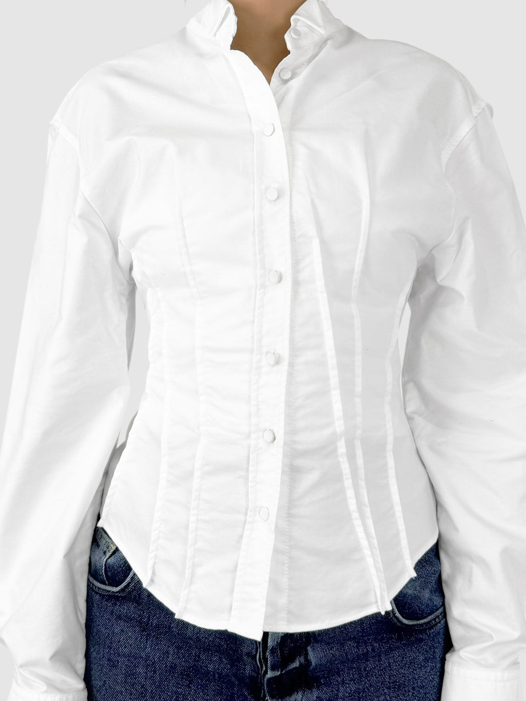 Darted Button-Up Top