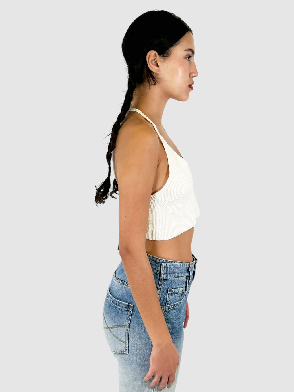 Soleil Rib Crop Top - Size L