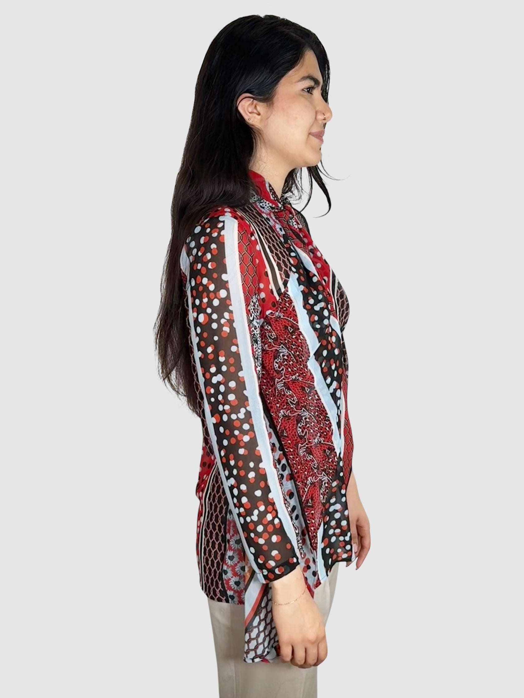 Ruffle Front Tie Top