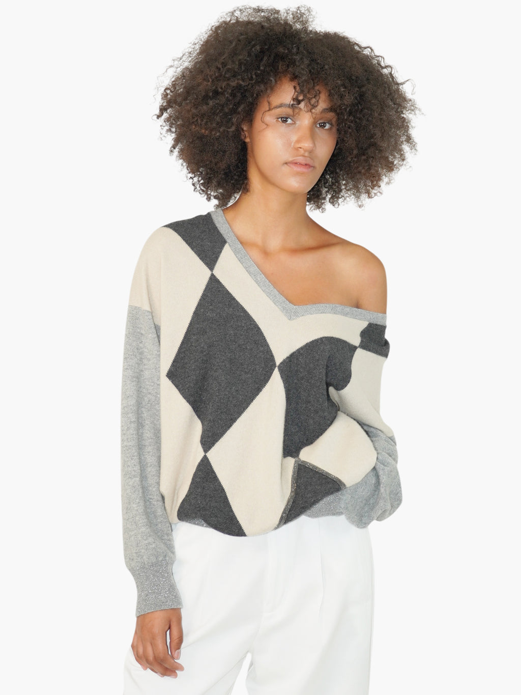 Argyle Cashmere Sweater