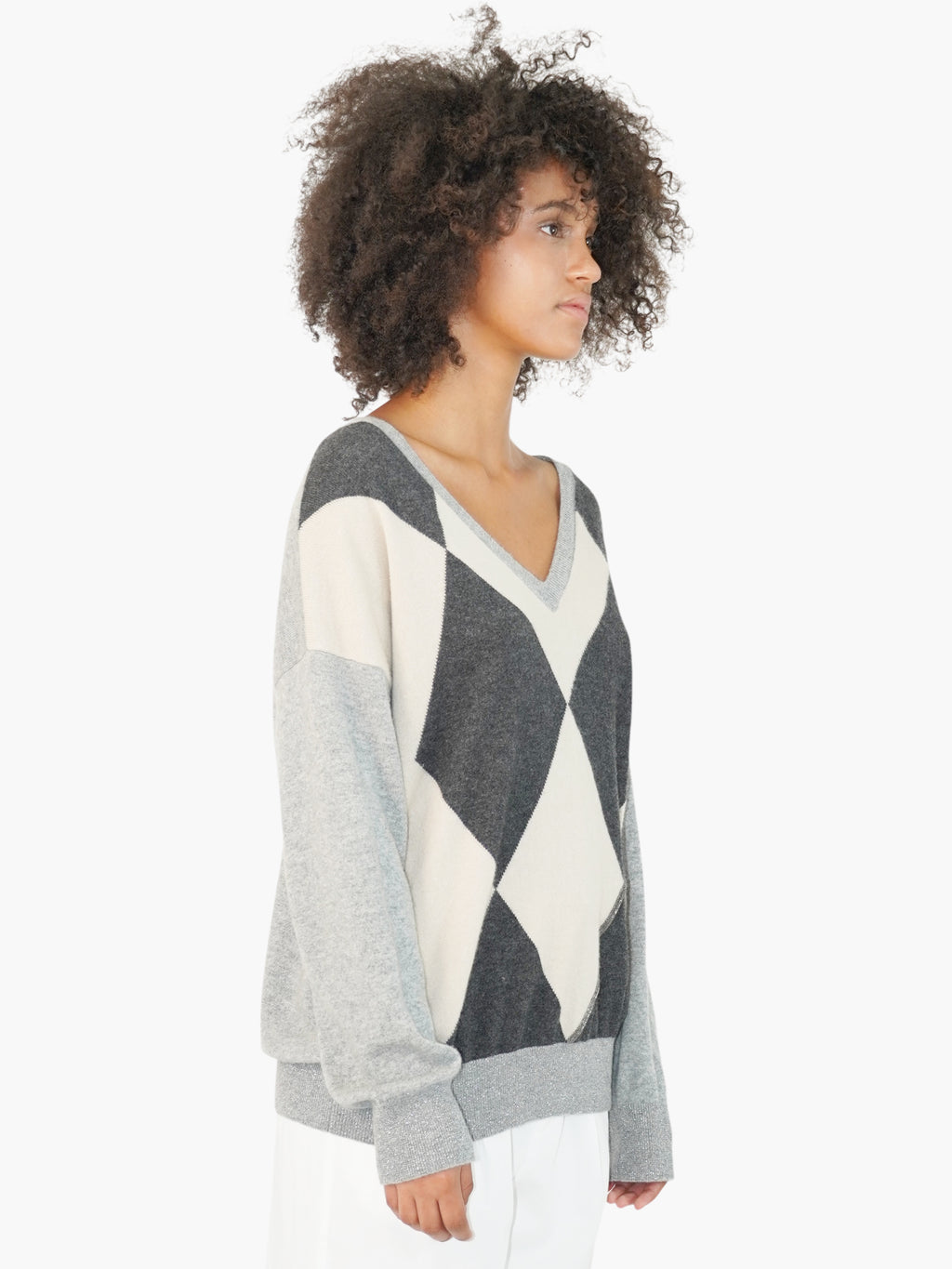 Argyle Cashmere Sweater