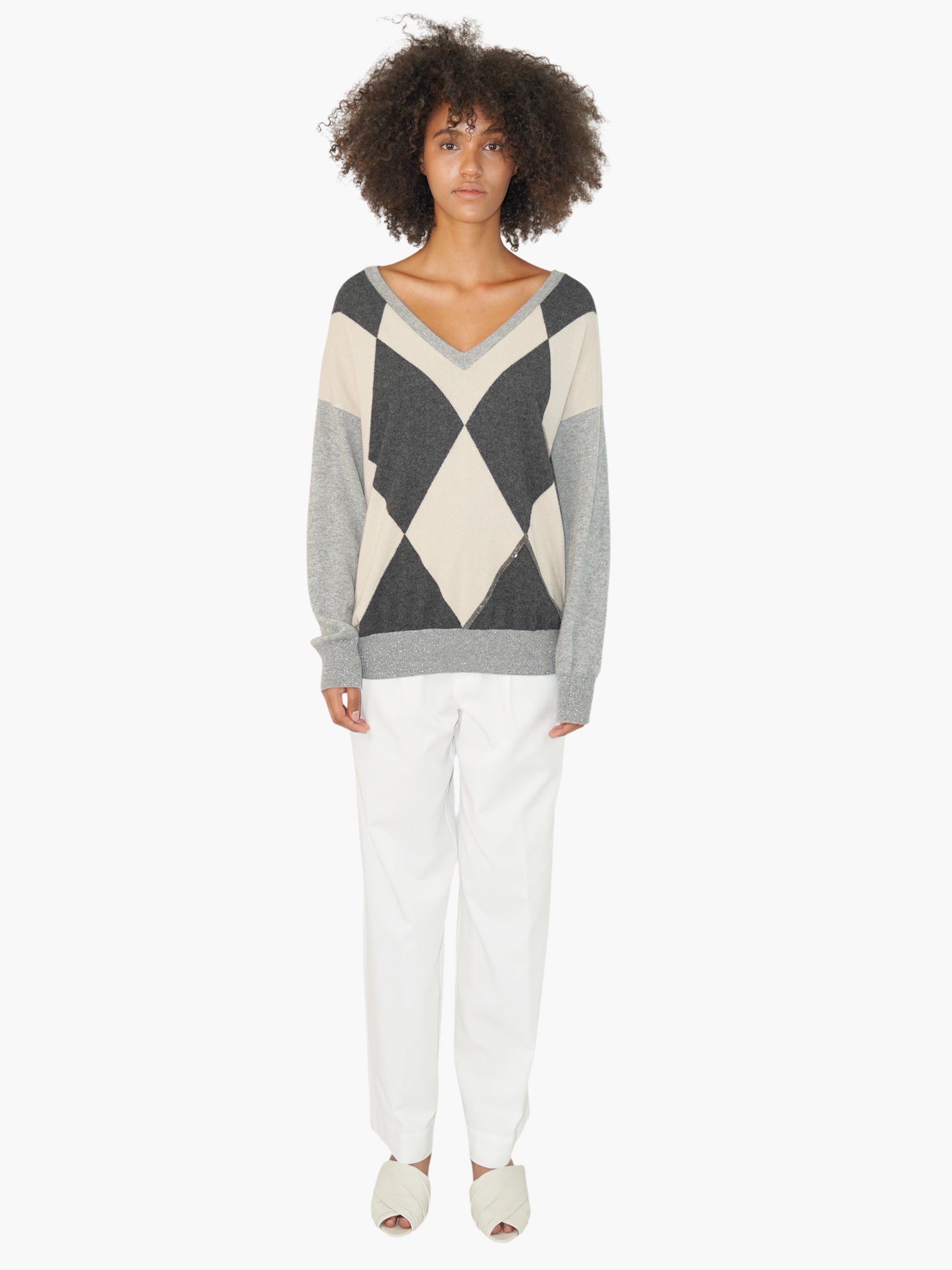 Argyle Cashmere Sweater