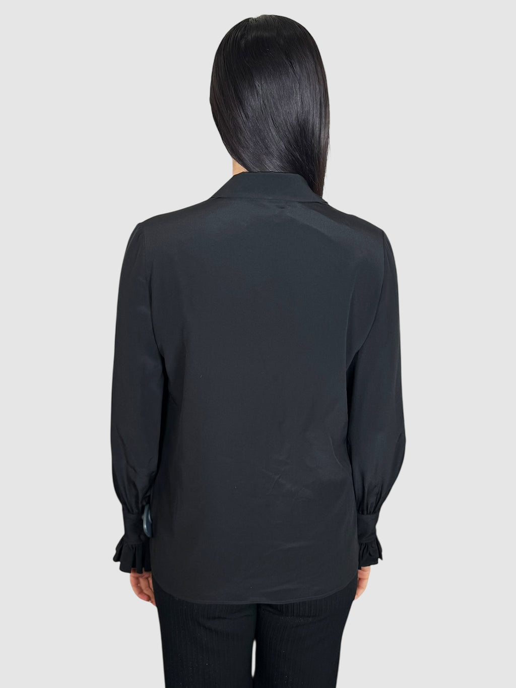 Silk Button-Up Top