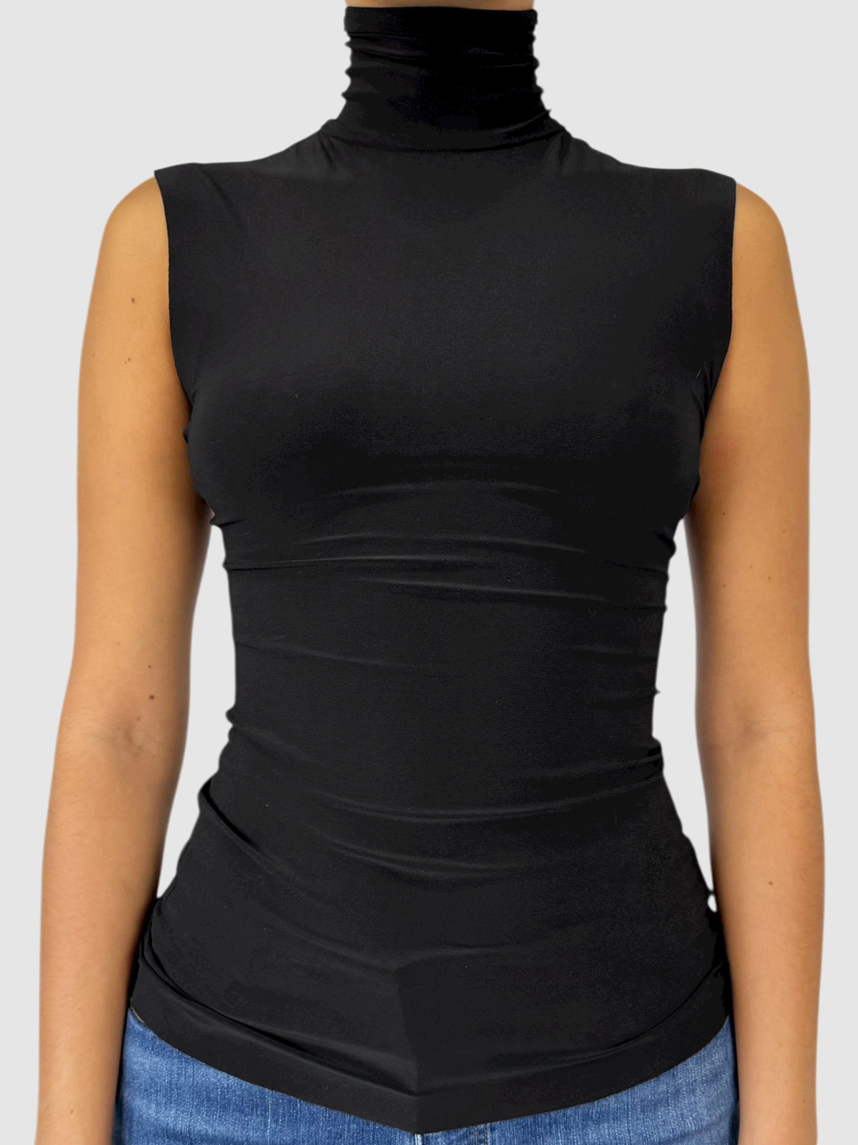 Sleeveless Turtleneck Top