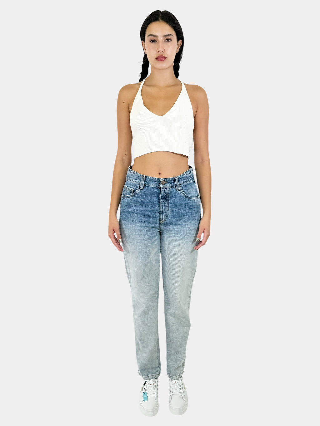 Soleil Rib Crop Top - Size L