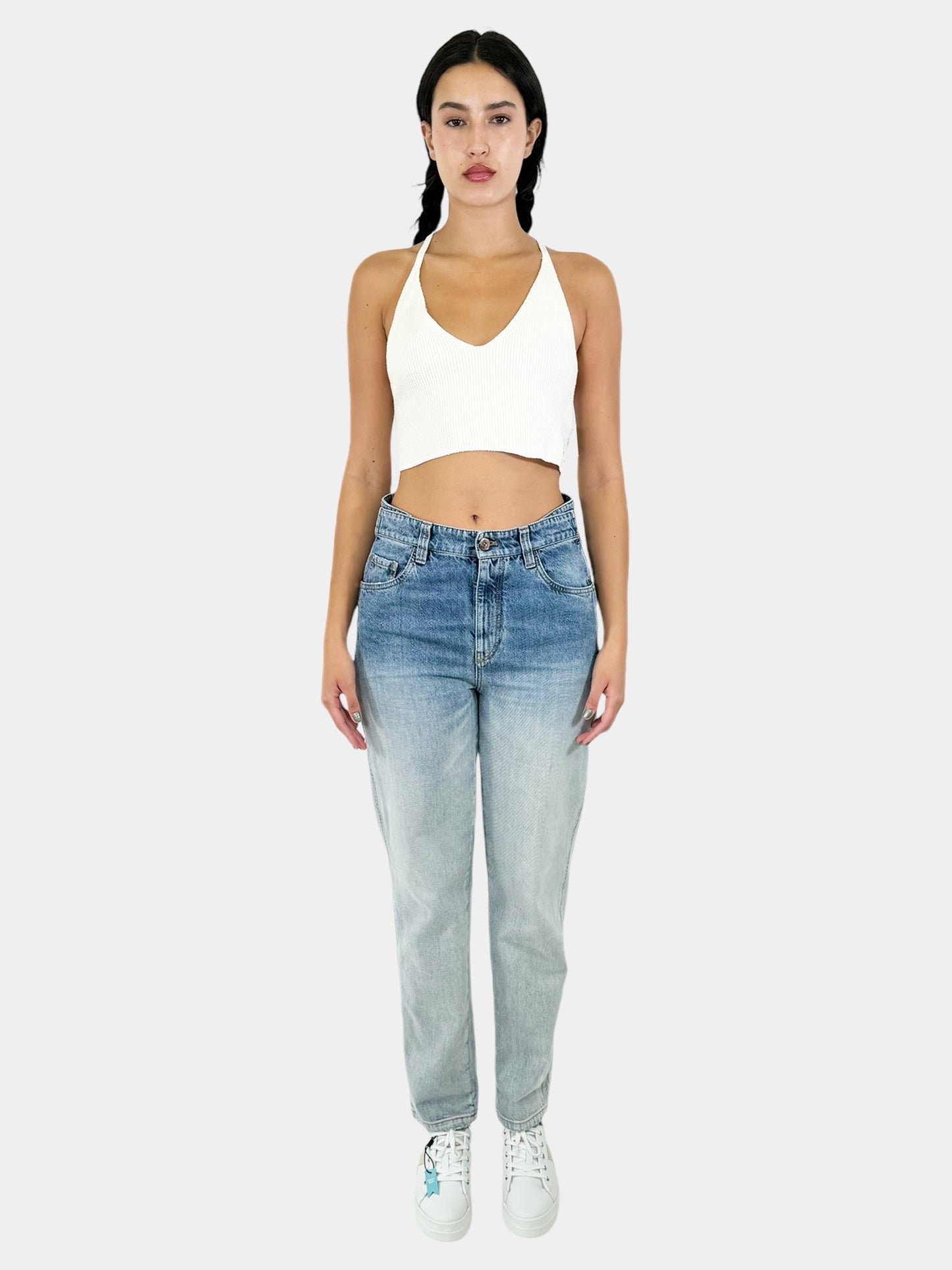 Soleil Rib Crop Top - Size L