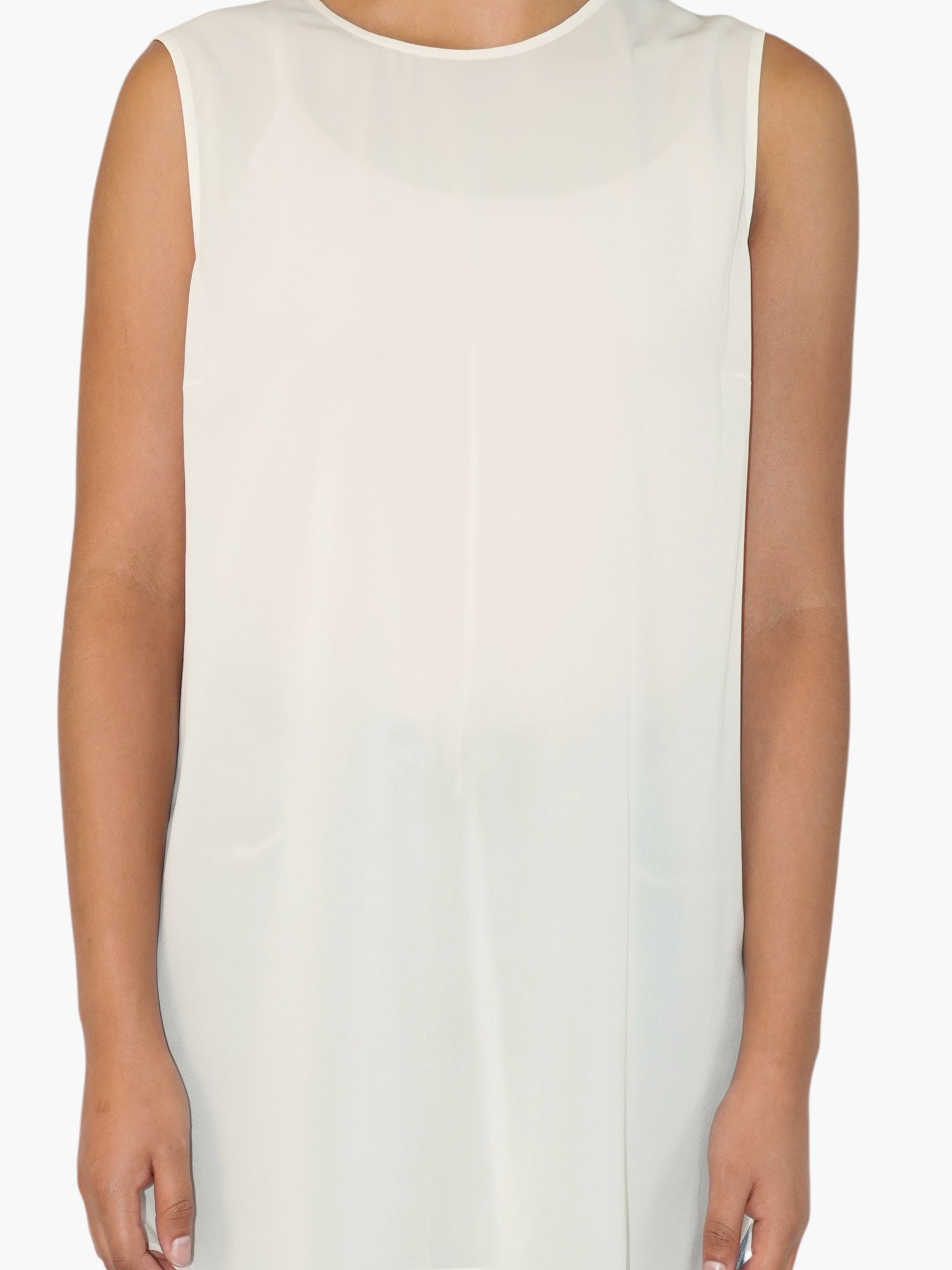 High Neck Silk Top