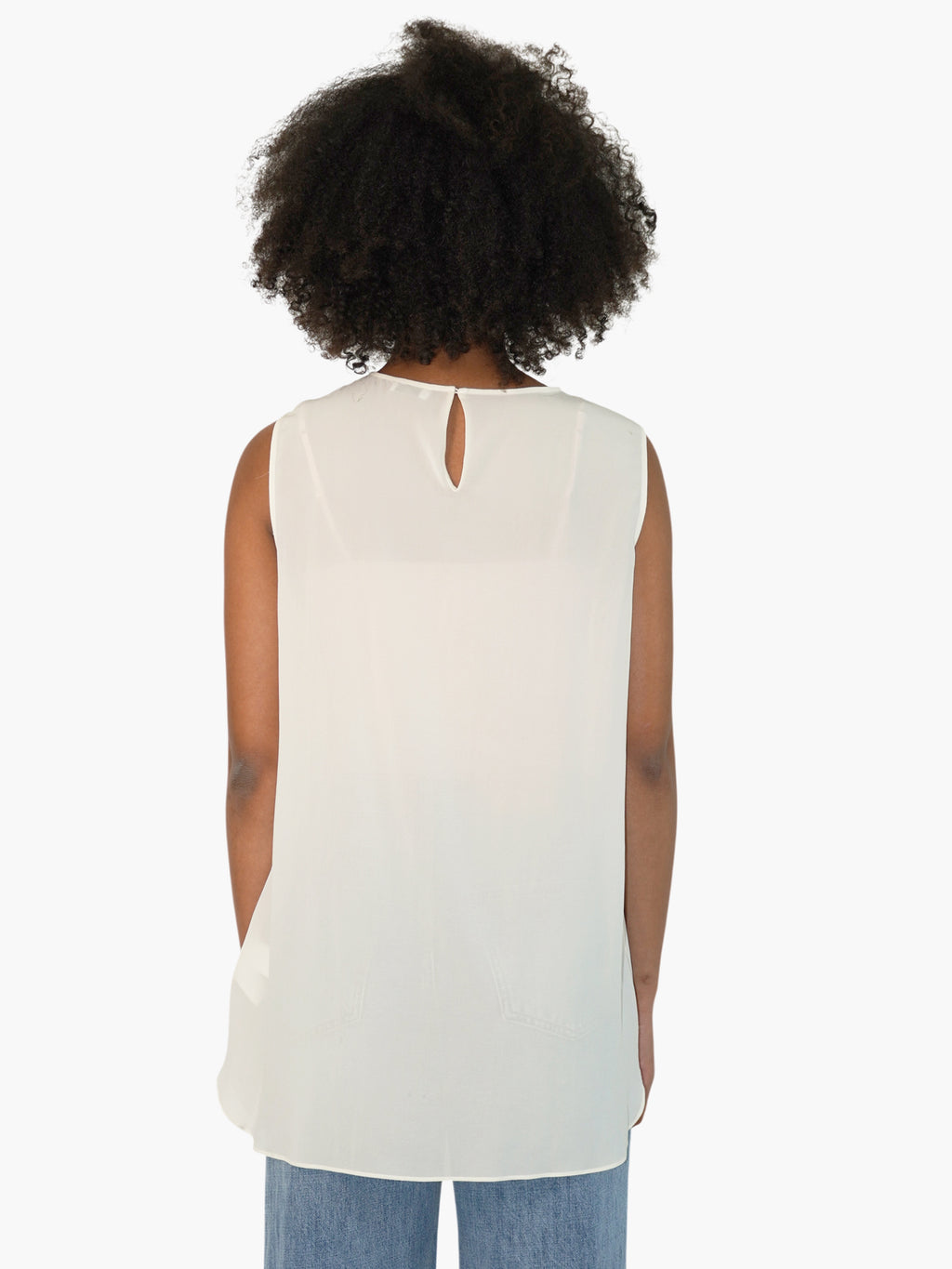 High Neck Silk Top