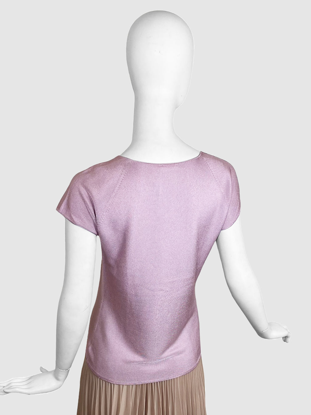 Armani Collezioni V-Neck Knit Top - Size 6