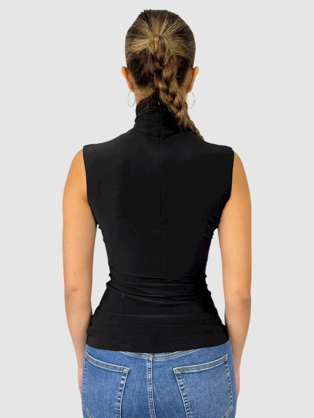 Sleeveless Turtleneck Top