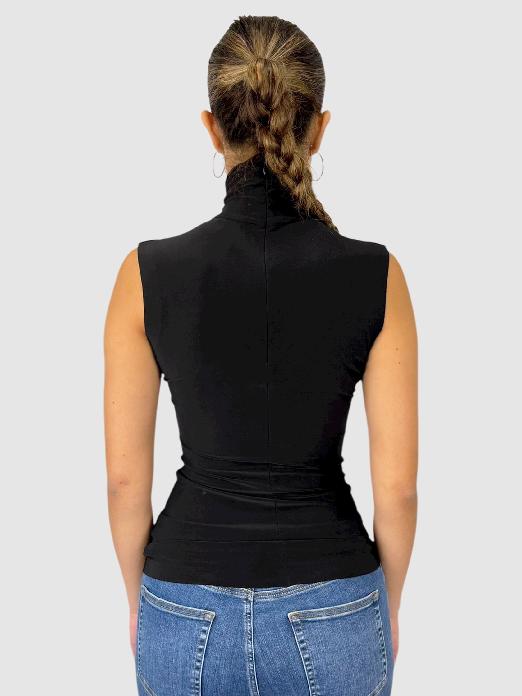 Sleeveless Turtleneck Top