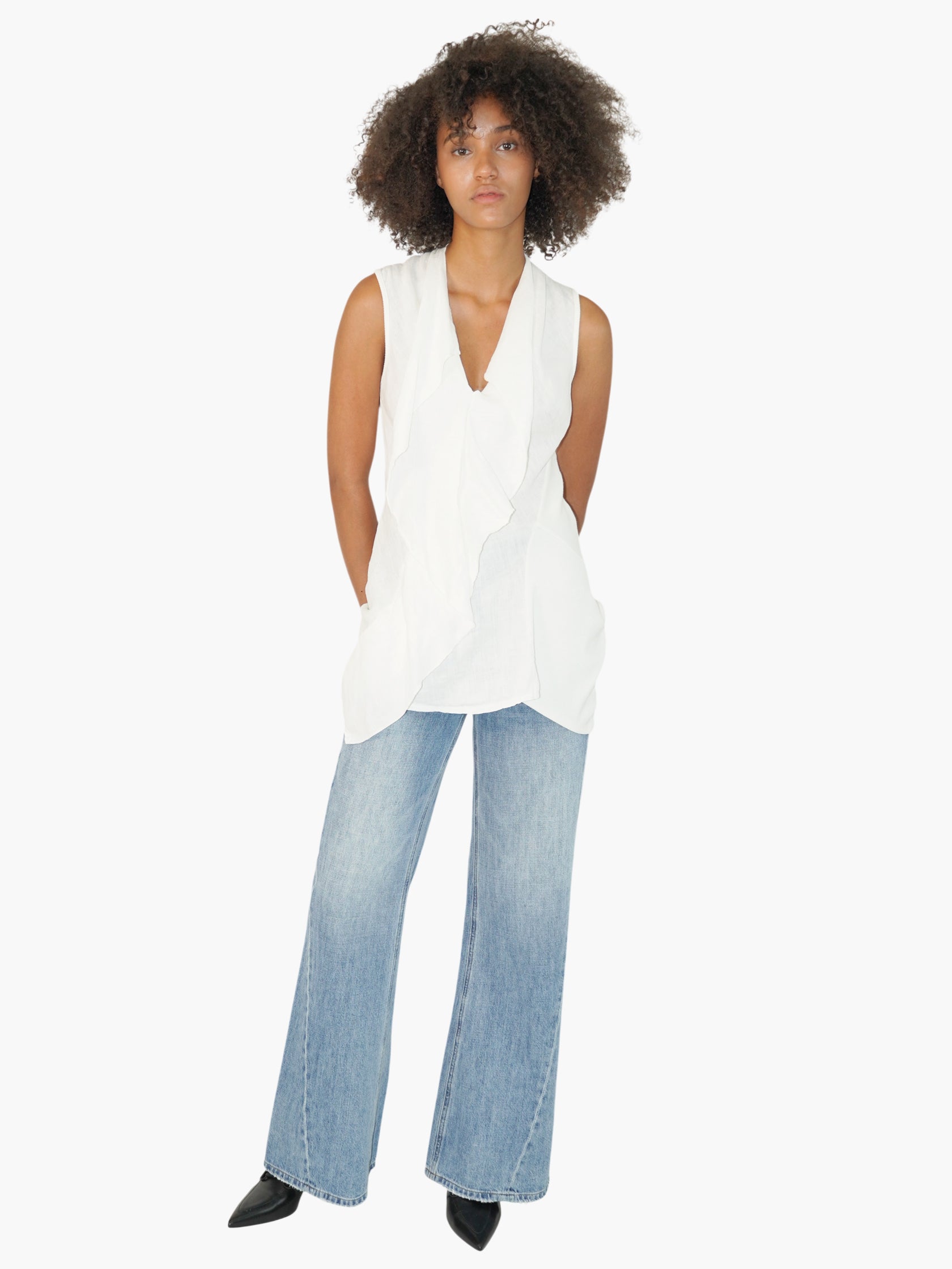 Ruffle Front Top