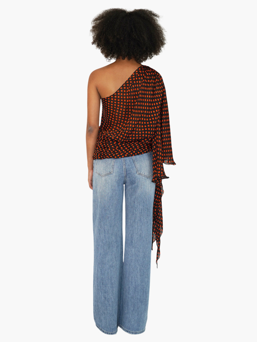 Polka Dot Silk Top
