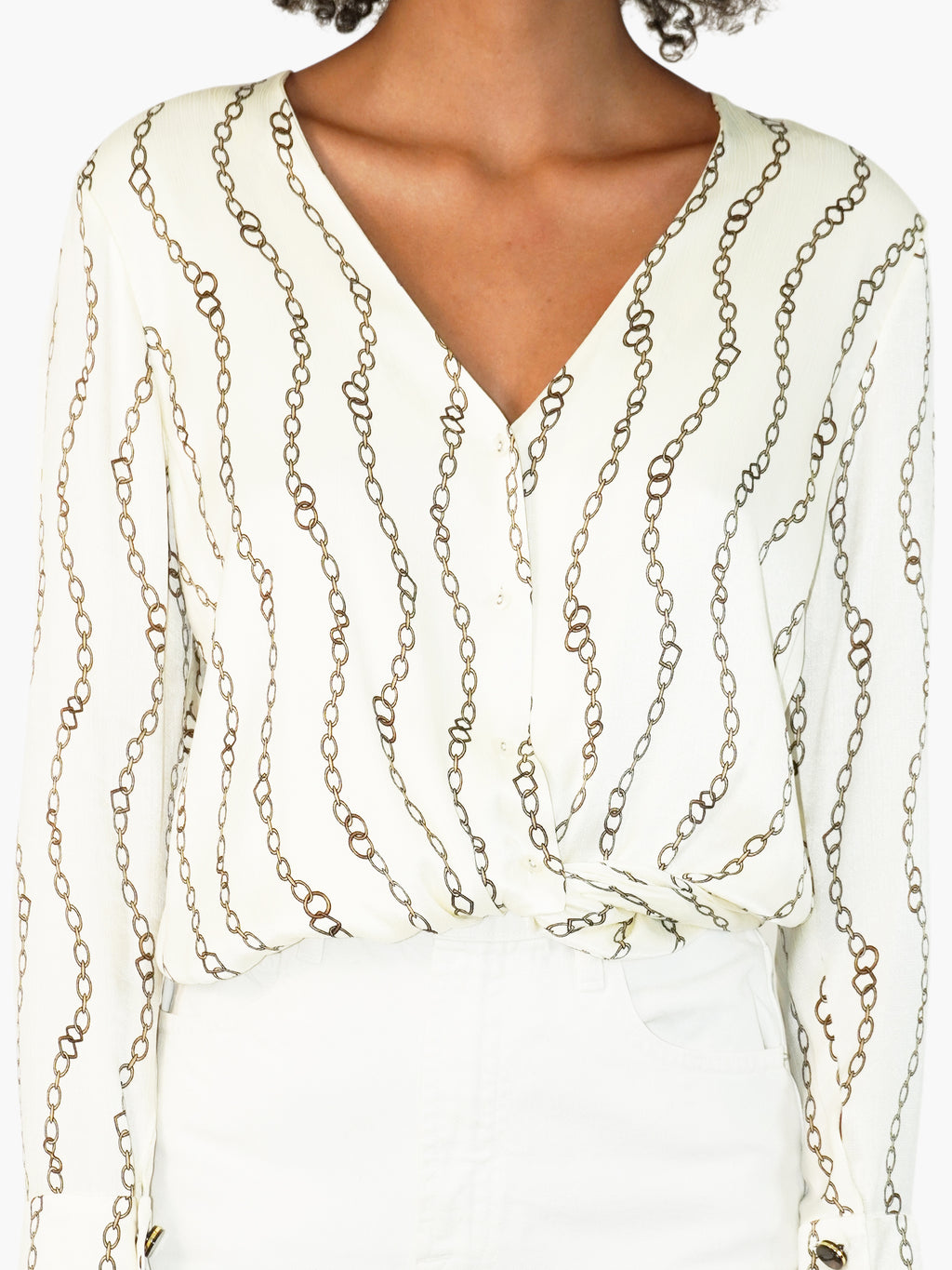 Chain Print Top