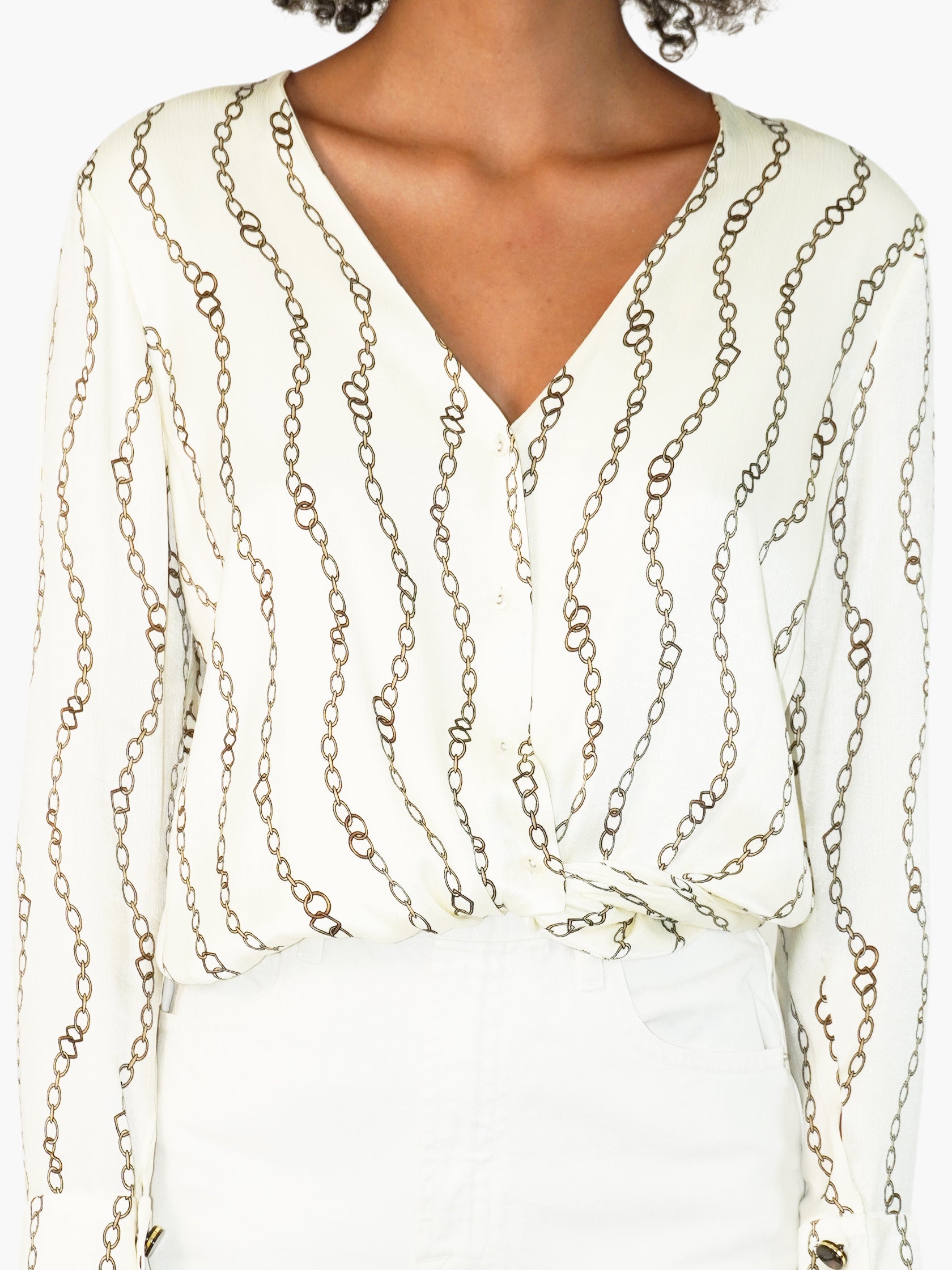 Chain Print Top