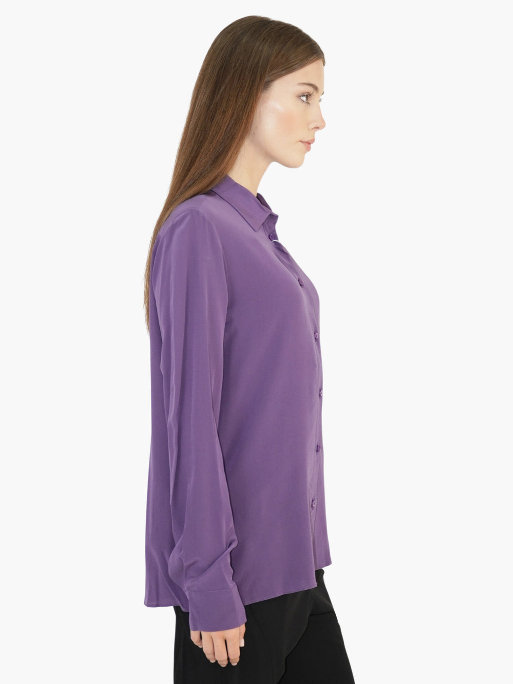 Silk Button-Up Top