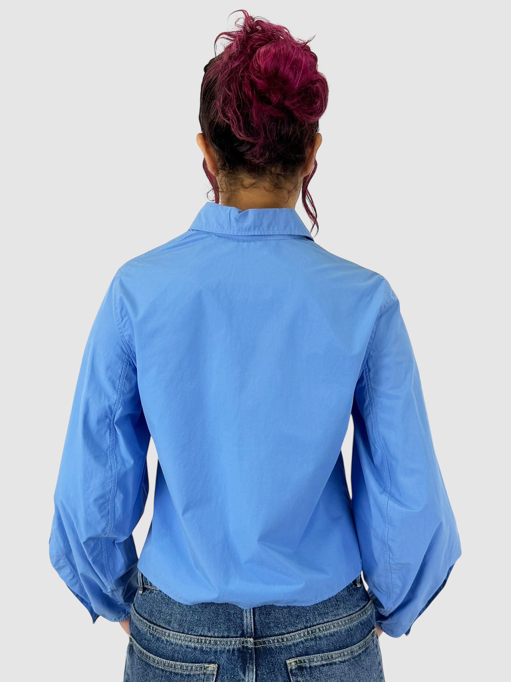 Cropped Button-Up Top