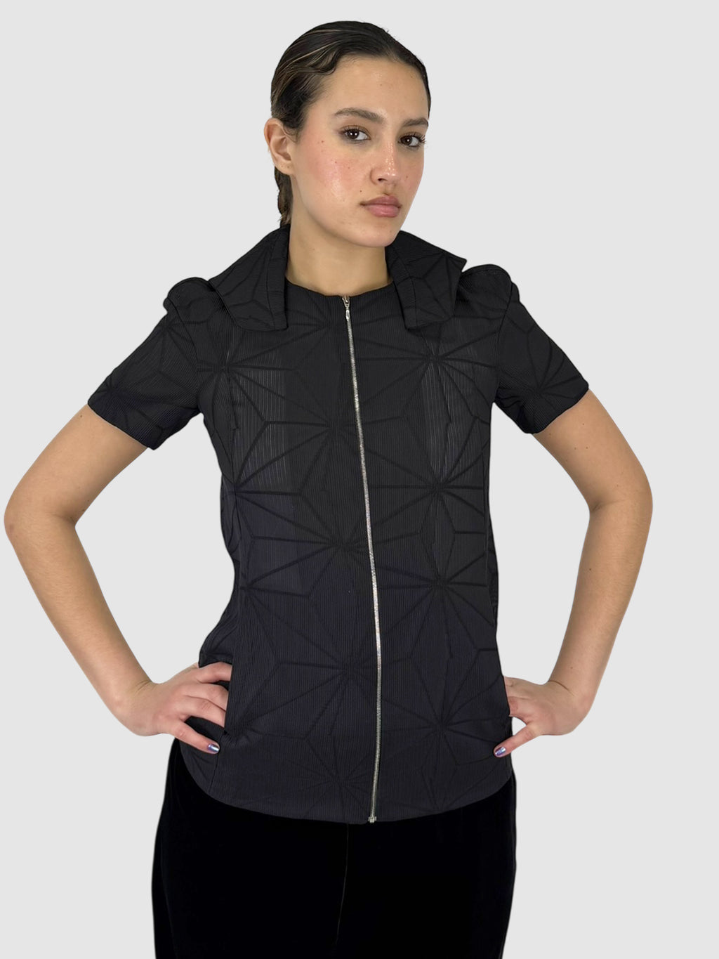 Textured Zip-Up Jacket