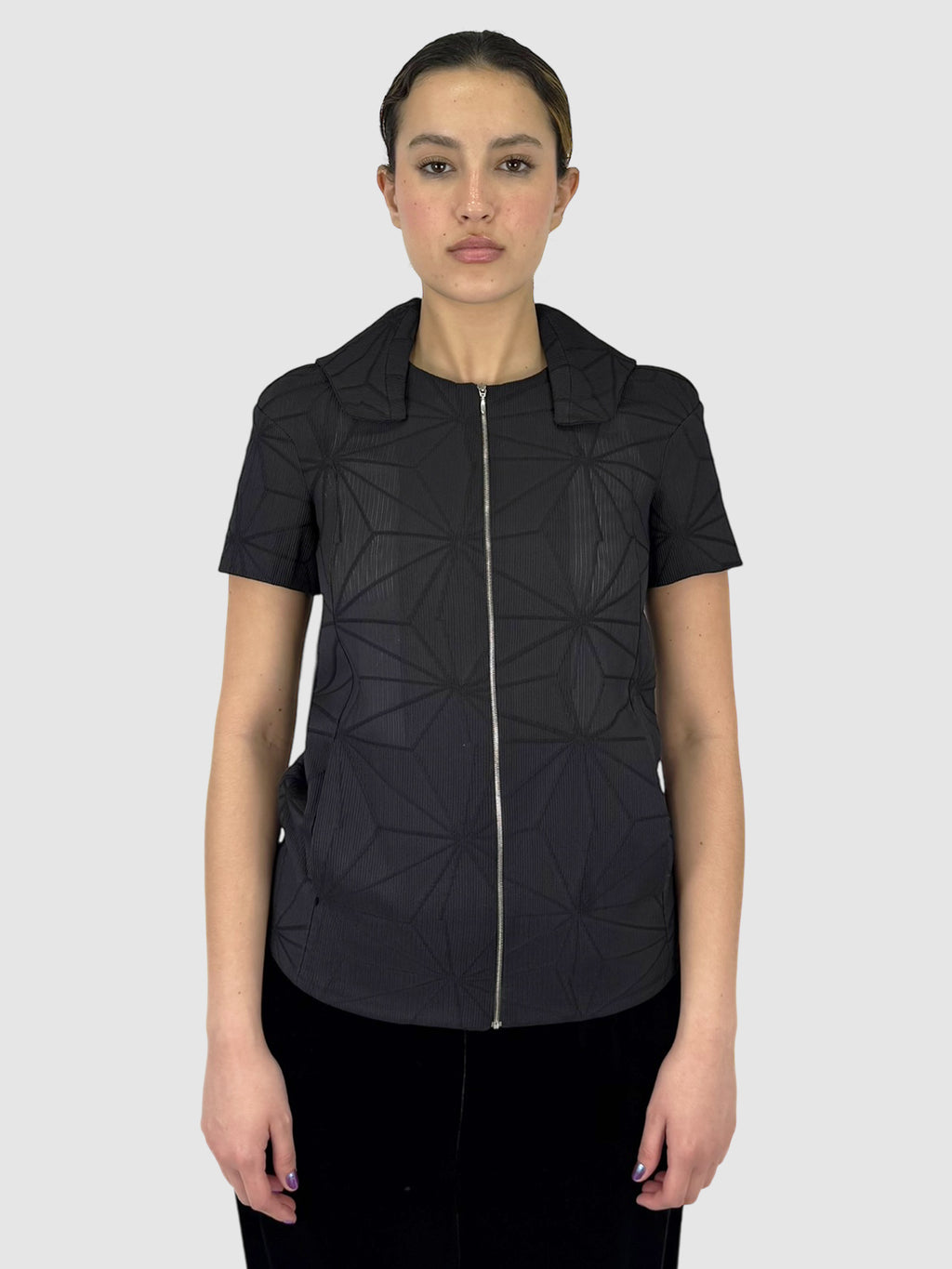 Textured Zip-Up Jacket