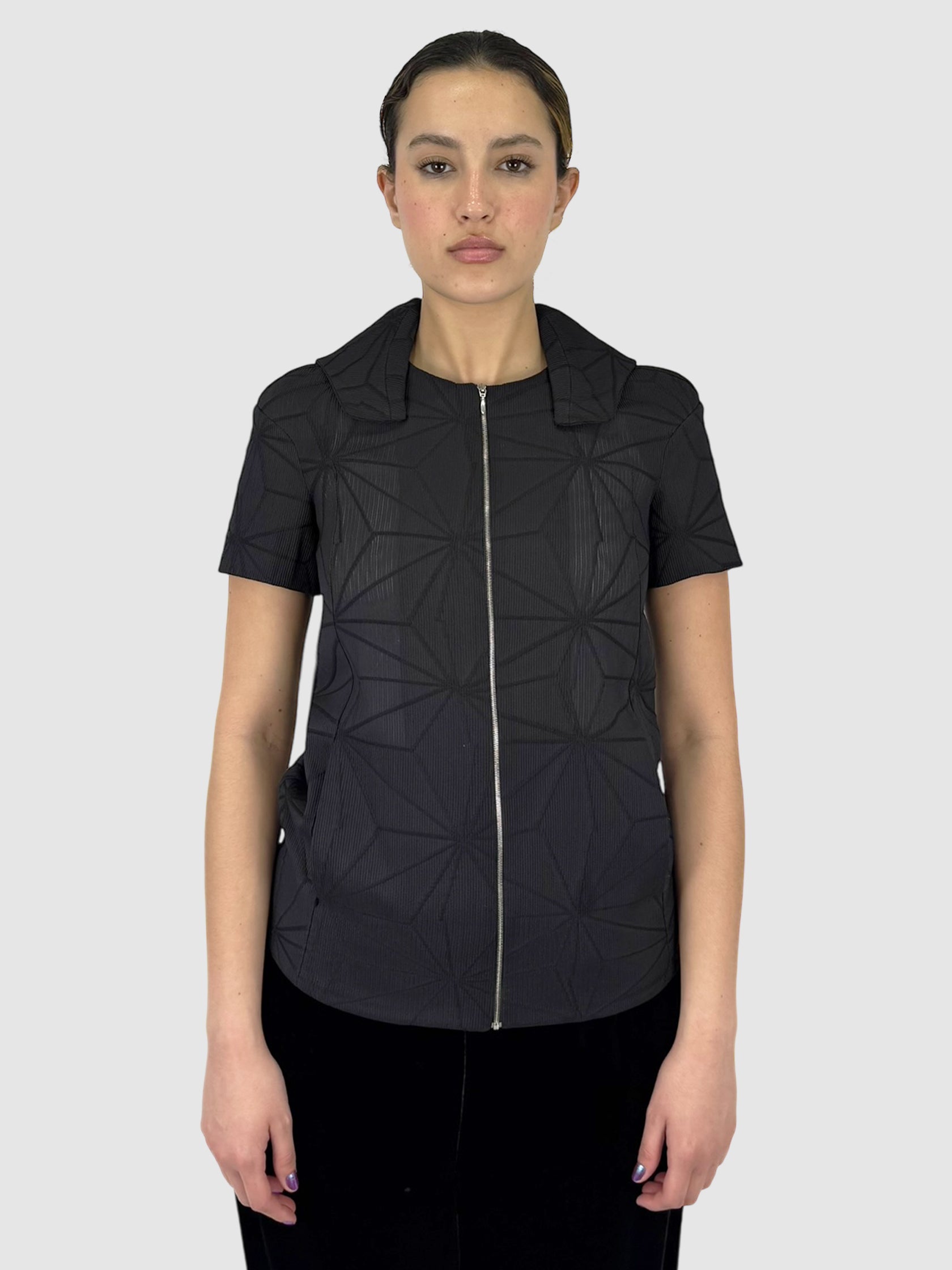 Textured Zip-Up Jacket