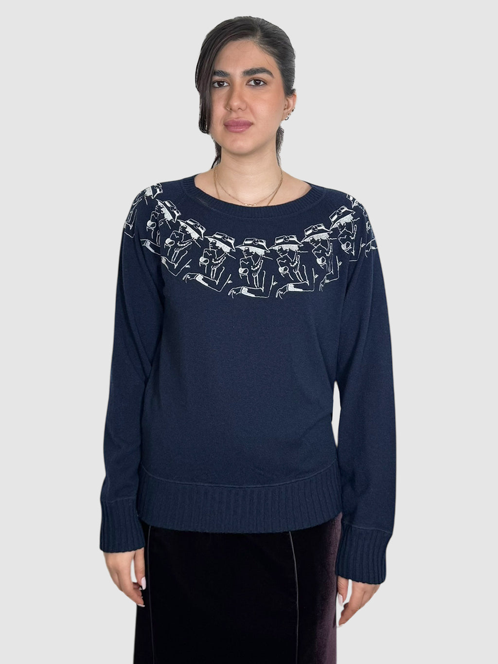 Embroidered Cashmere Sweater