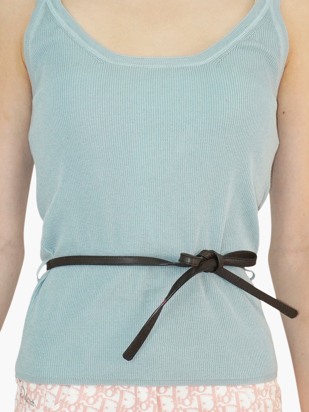 Belted Knit Top